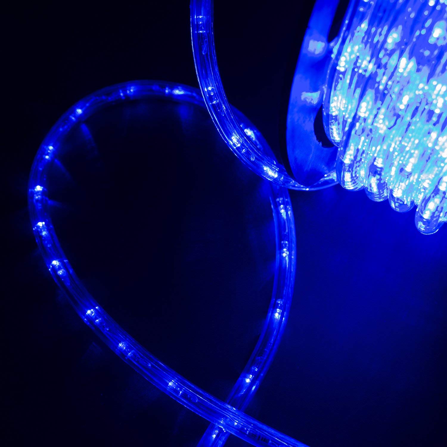 Diophros 100FT LED Rope Lights - Waterproof Outdoor/Indoor Decorative Lighting for Backyard, Garden, Party & Holiday Decor (Blue) - Perfect for Patio, Wedding, Christmas & Landscape Lighting