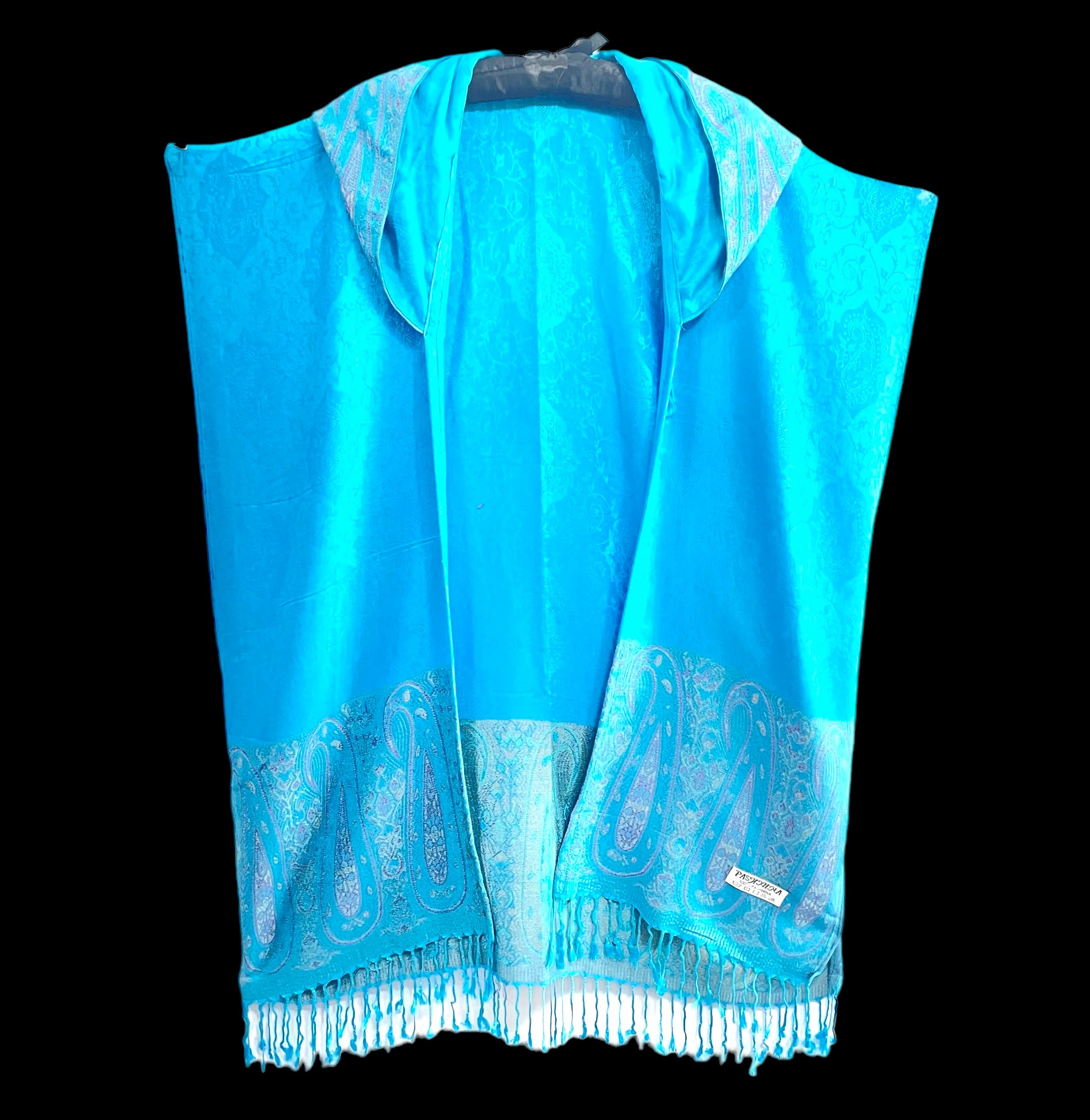 PASH KIMONO Women's Lightweight Robe - Ocean Teal Color, Soft Japanese Style Kimono Cover Up for Beach, Lounge & Spa Wear