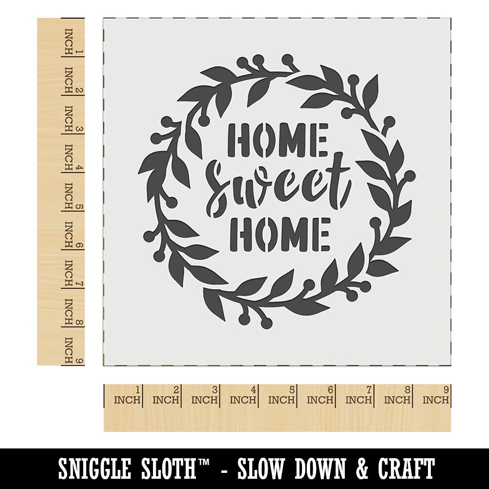 9.0 Inch Reusable DIY Wreath Wall Cookie Stencil for Home Decor - Perfect for Holiday Crafts, Baking Projects & Seasonal Decorations