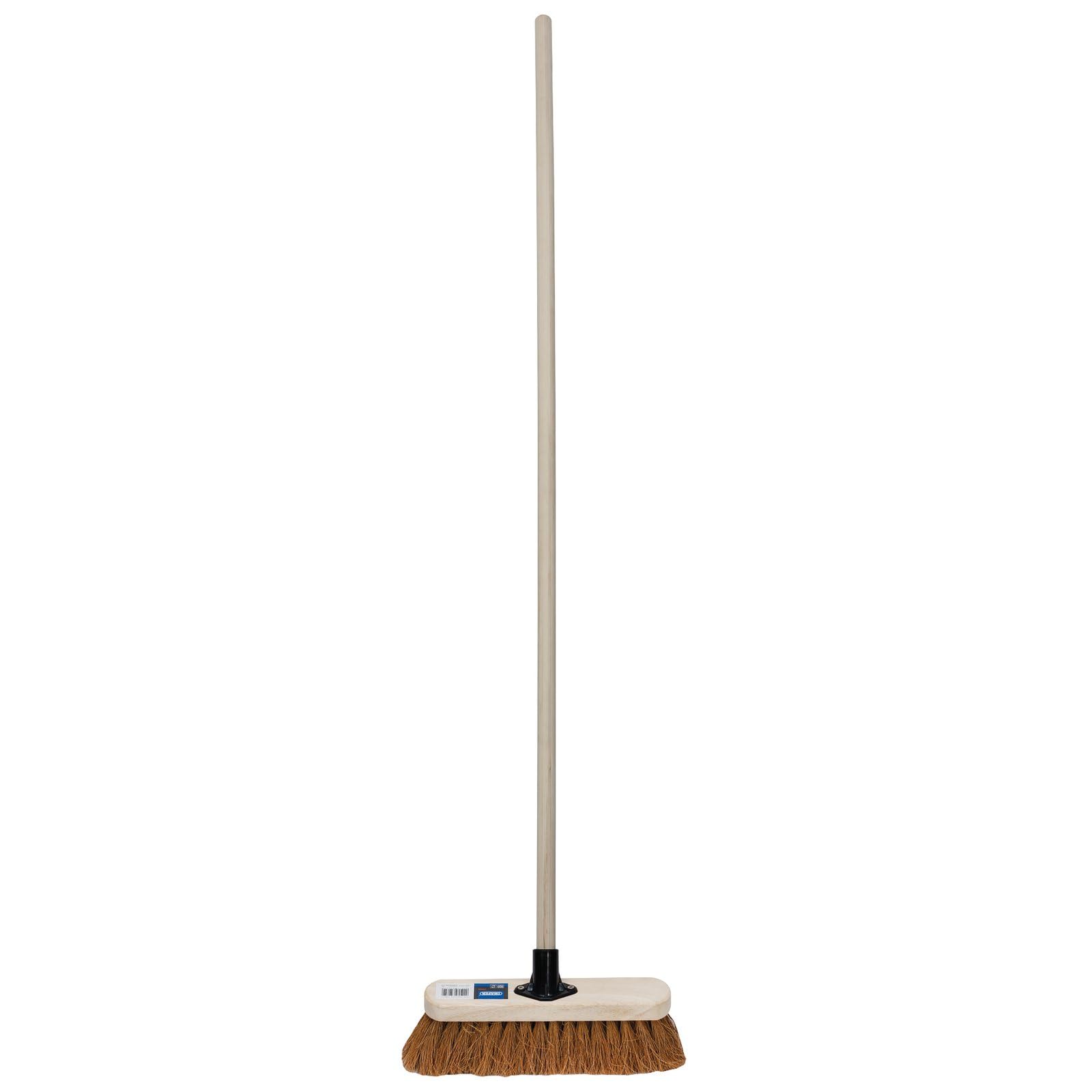 Draper 01087 Soft Coco Broom (300mm) - Natural Coconut Fiber Broom for Indoor & Outdoor Cleaning - Perfect for Floors, Patios, and Garages