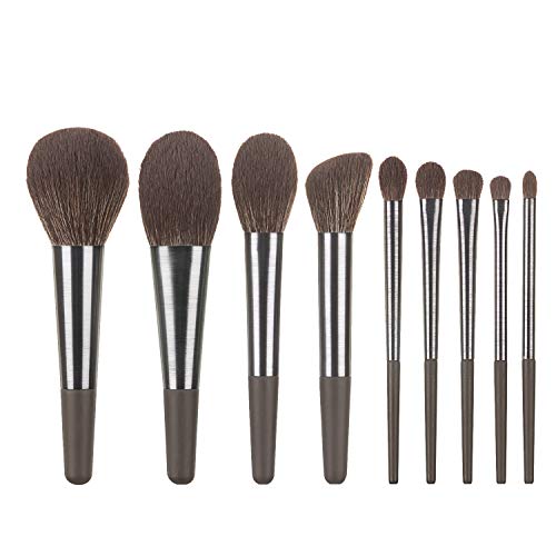 9PCS Professional Makeup Brush Set - Powder, Eyeshadow, Lip & Eyebrow Brushes for Flawless Beauty Application | Perfect for Daily Makeup, Travel & Professional Use