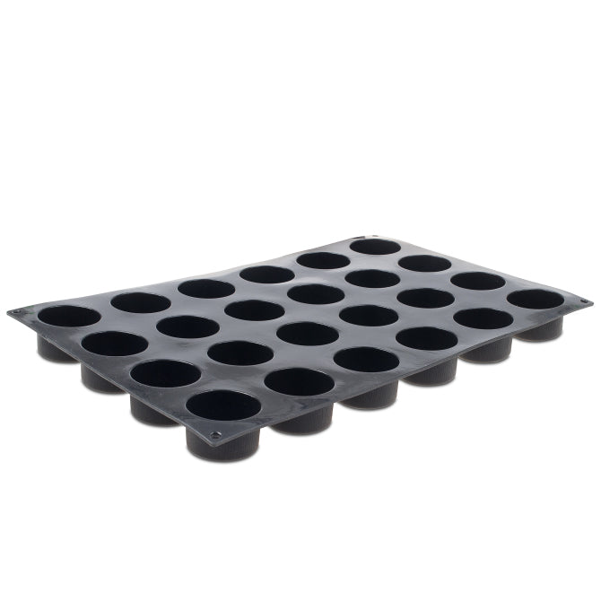 Flexipat Silicone Baking Mat - 24 Cylinder Molds for Perfect Pastries, Cakes & Desserts | Non-Stick, Reusable & Oven Safe | Ideal for Home Bakers & Professional Chefs