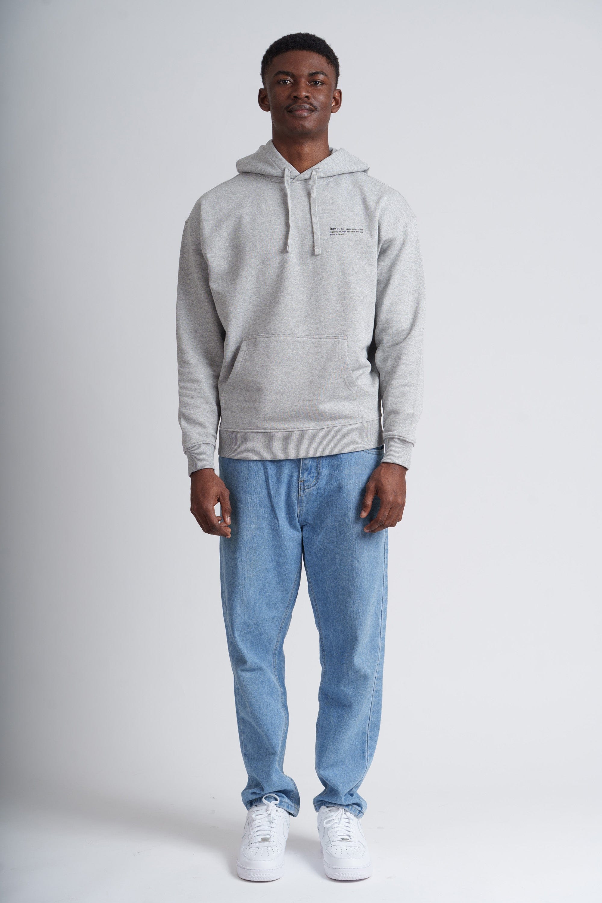 Premium Men's Organic Cotton Oversized Hoodie - Soft & Comfortable Pullover Sweatshirt for Casual Wear, Street Style & Loungewear | Rock Grey Marl
