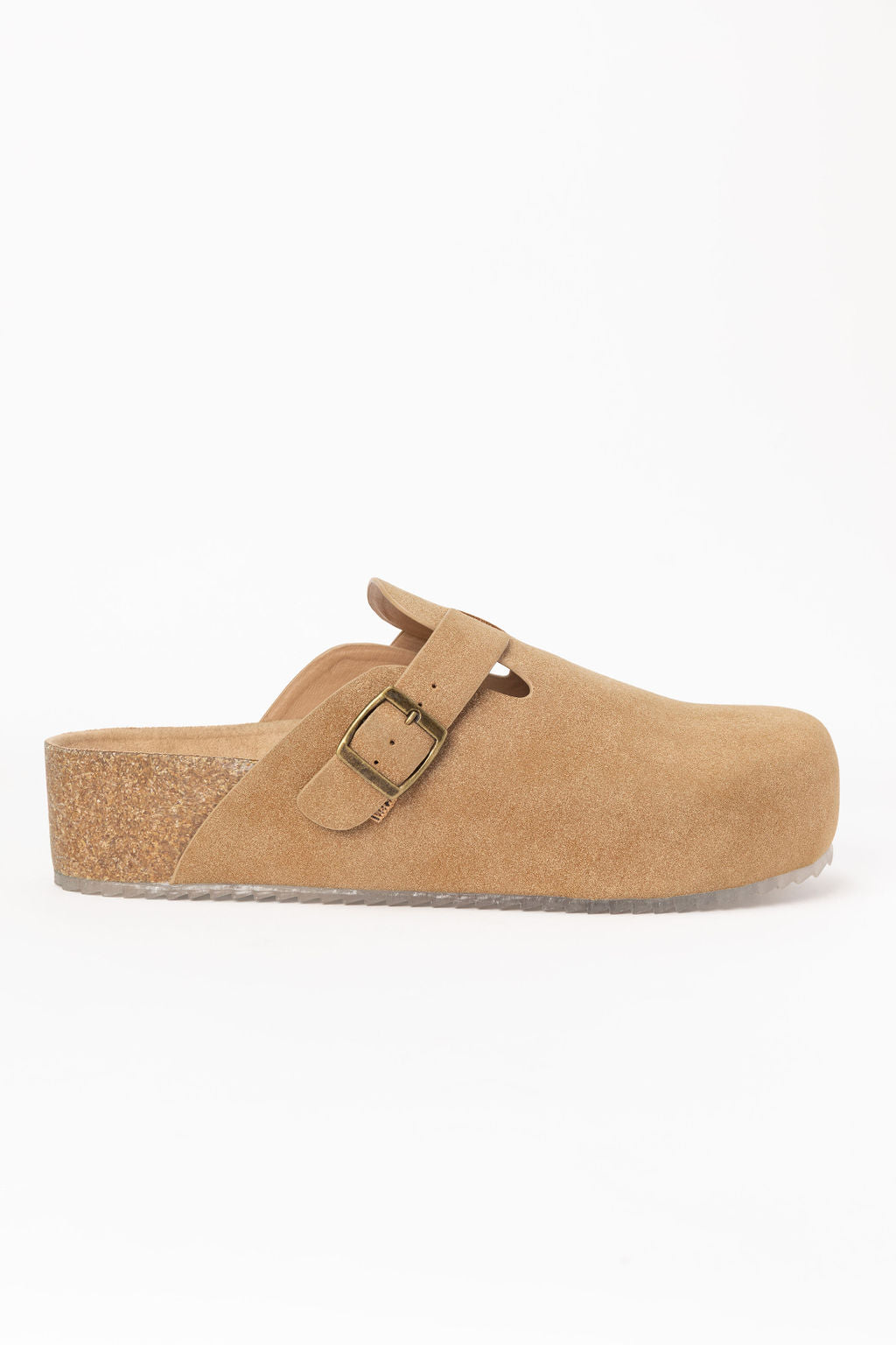 Elyse Suede Taupe Clogs for Women - Comfortable Slip-On Shoes with Cushioned Footbed - Perfect for Casual Wear, Nursing, and Indoor/Outdoor Use