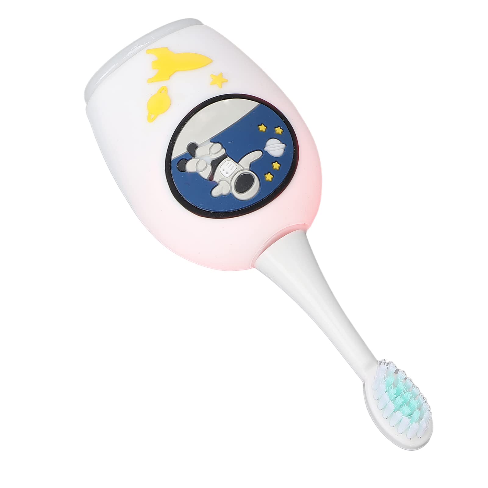 Kids Electric Toothbrush - U-Shaped Design with 50-Second Timer for Effective Teeth Cleaning | Safe & Gentle for Children | Perfect for Home & Travel Use (White)