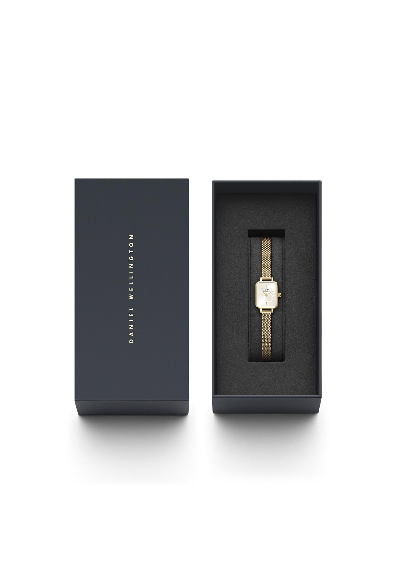 Daniel Wellington Frame Watches for Women & Men - 316L Stainless Steel Gold Double Plated Luxury Watch - Perfect for Business, Party & Everyday Wear