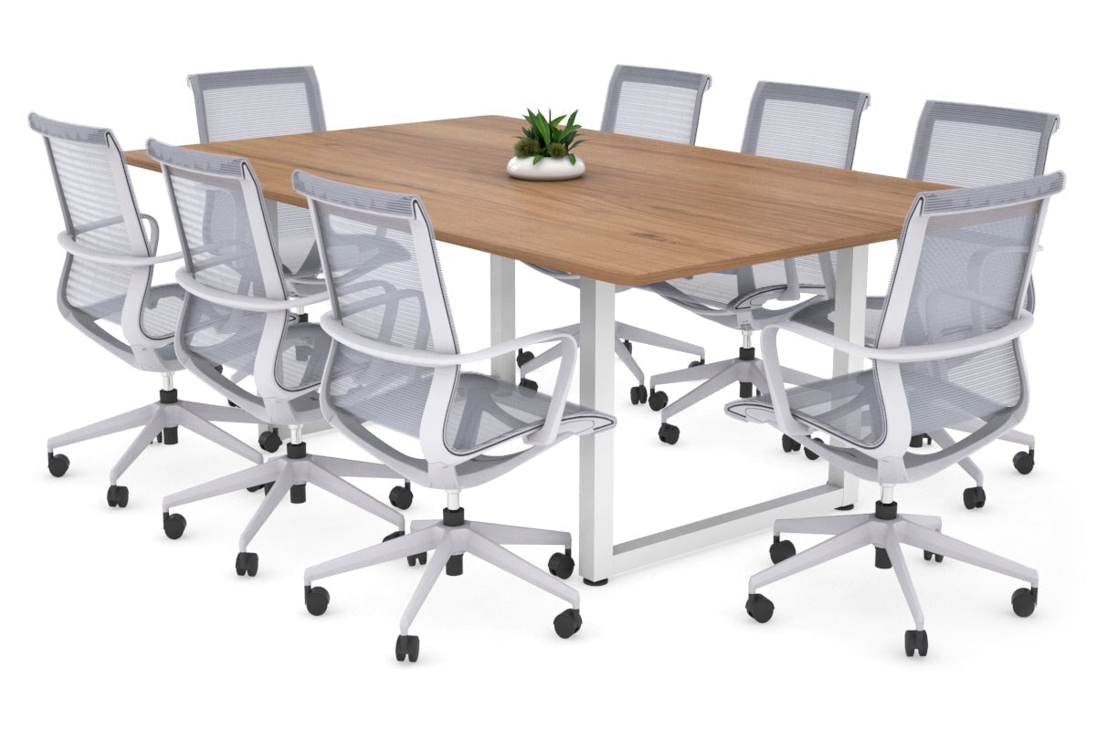 Modern Quadro Loop Legs Boardroom Table - 1800L x 1100W with Rounded Corners | Stylish Conference Table for Office Meetings & Corporate Events