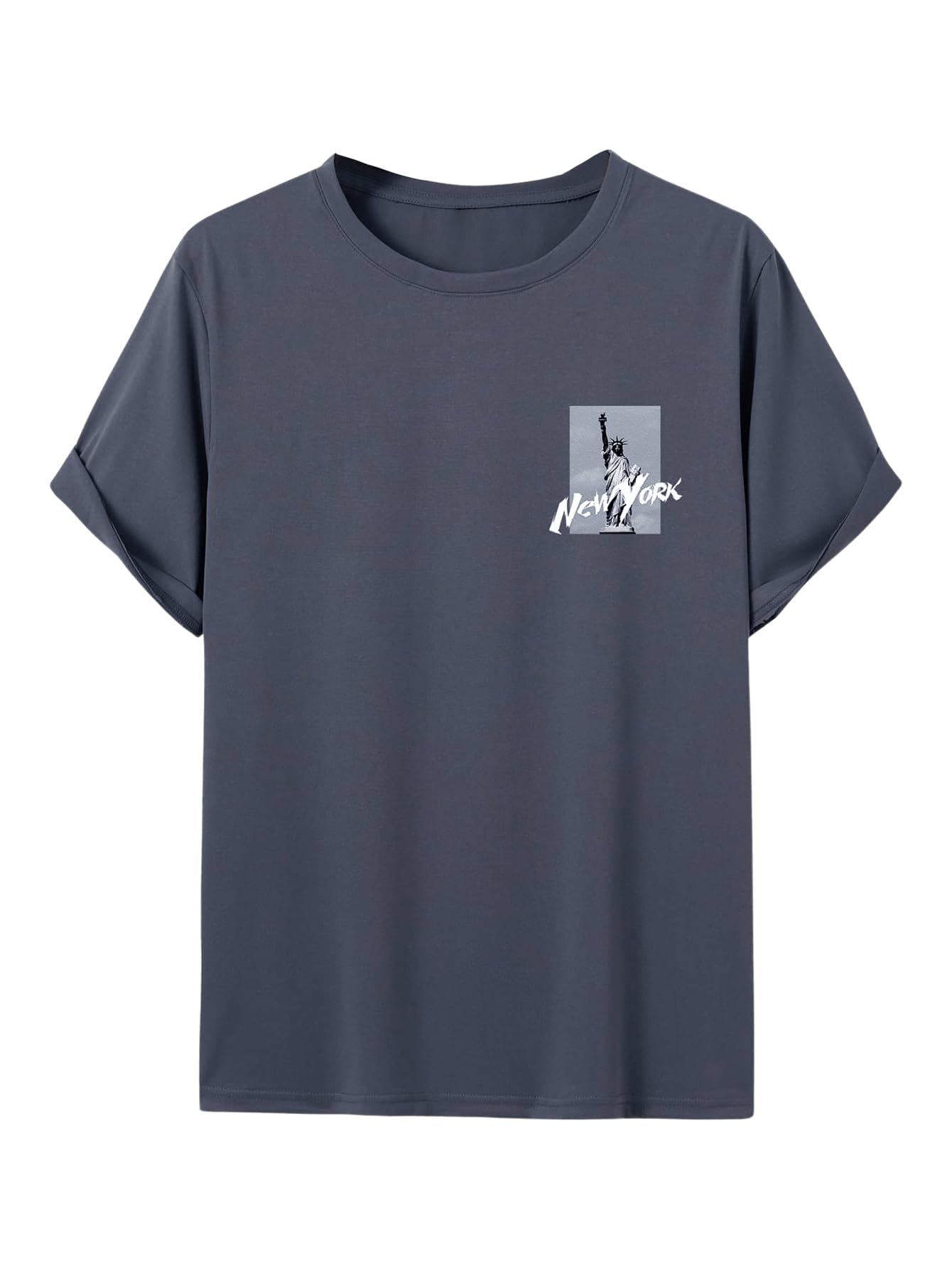 COZYEASE Men's Graphic Print T-Shirt - Soft Round Neck Short Sleeve Casual Tee for Everyday Wear | Perfect for Streetwear, Summer Outfits & Lounge