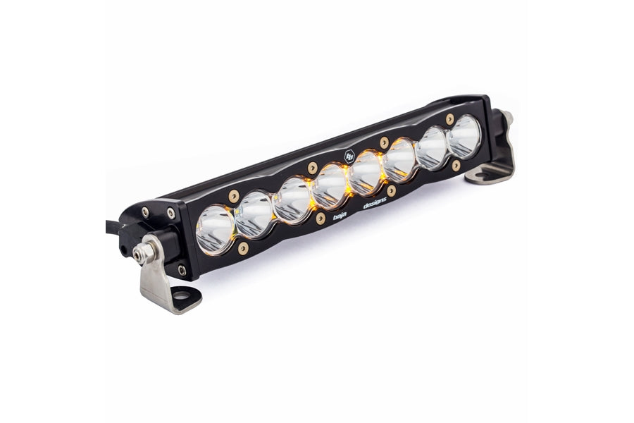 Baja Designs S8 10-Inch LED Flood Light Bar - White | High-Performance Off-Road Lighting for Trucks, ATVs & UTVs | Waterproof & Durable for Outdoor Adventures