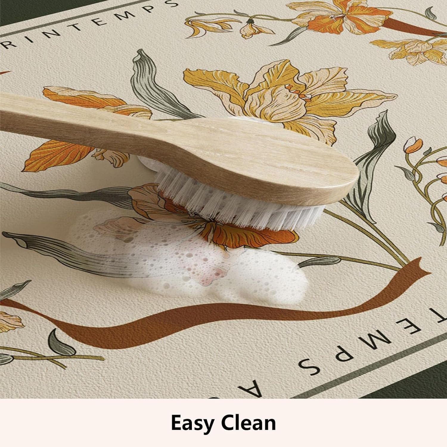Premium Non-Slip Dish Drying Mat for Kitchen Counter - Super Absorbent, Heat Resistant & Stain Hiding Drainer Pad with Rubber Backing - Easy to Clean Dish Rack Mat for Drying Dishes, Cups & Utensils - Perfect for Kitchen Countertops, Sinks & Dish Racks