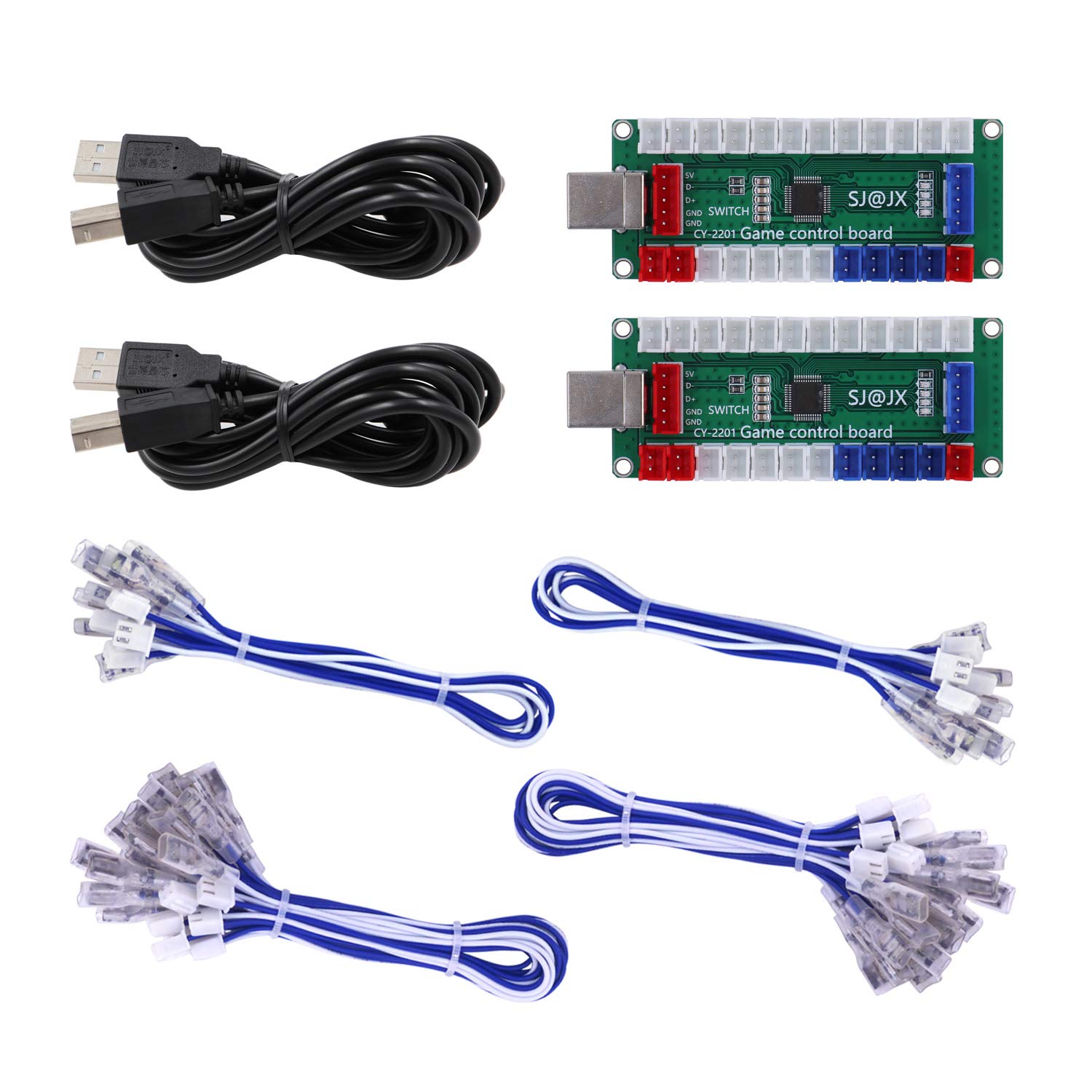 Zero Delay USB Arcade Encoder for Switch, PC, PS3 - 2 Player Gaming