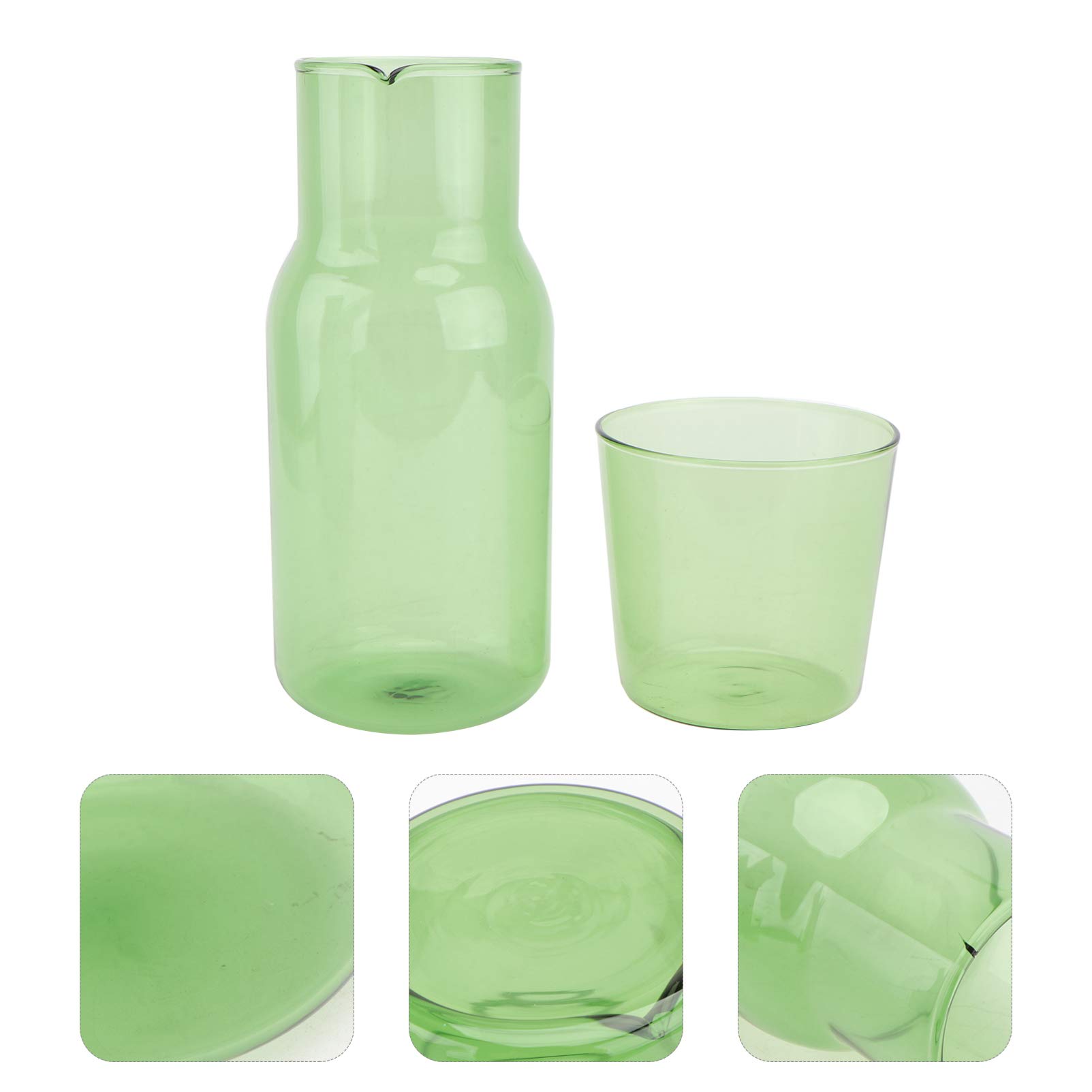 Clear Glass Water Tumbler Set - 2 Pack Insulated Drinking Glasses for Bedside, Bar & Travel | Perfect for Water, Wine, Coffee & Creamer | Nightstand, Office & Outdoor Use