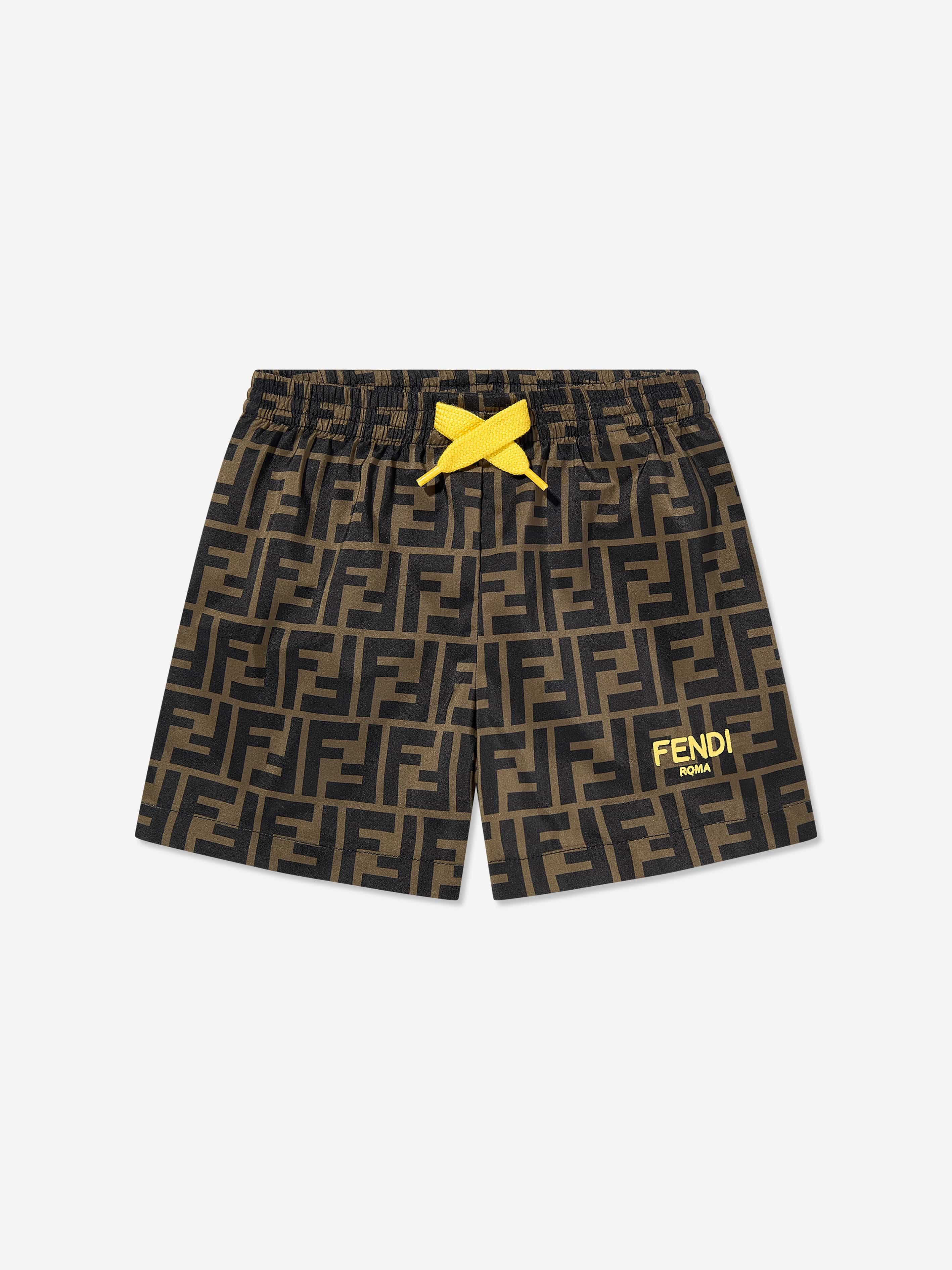 Baby Boys Quick-Dry Swim Shorts - Comfortable & Stylish Brown Swimwear for Toddlers | Perfect for Pool, Beach & Summer Water Play