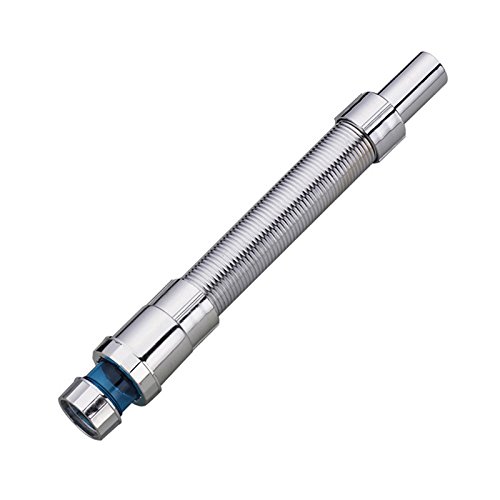 WSRZQ Flexible Stainless Steel Sink Drain Hose - Durable Kitchen & Bathroom Plumbing Pipe, Electroplated Silver Downcomer Tube for Wash Basin - Perfect for Home Renovation & DIY Plumbing Projects