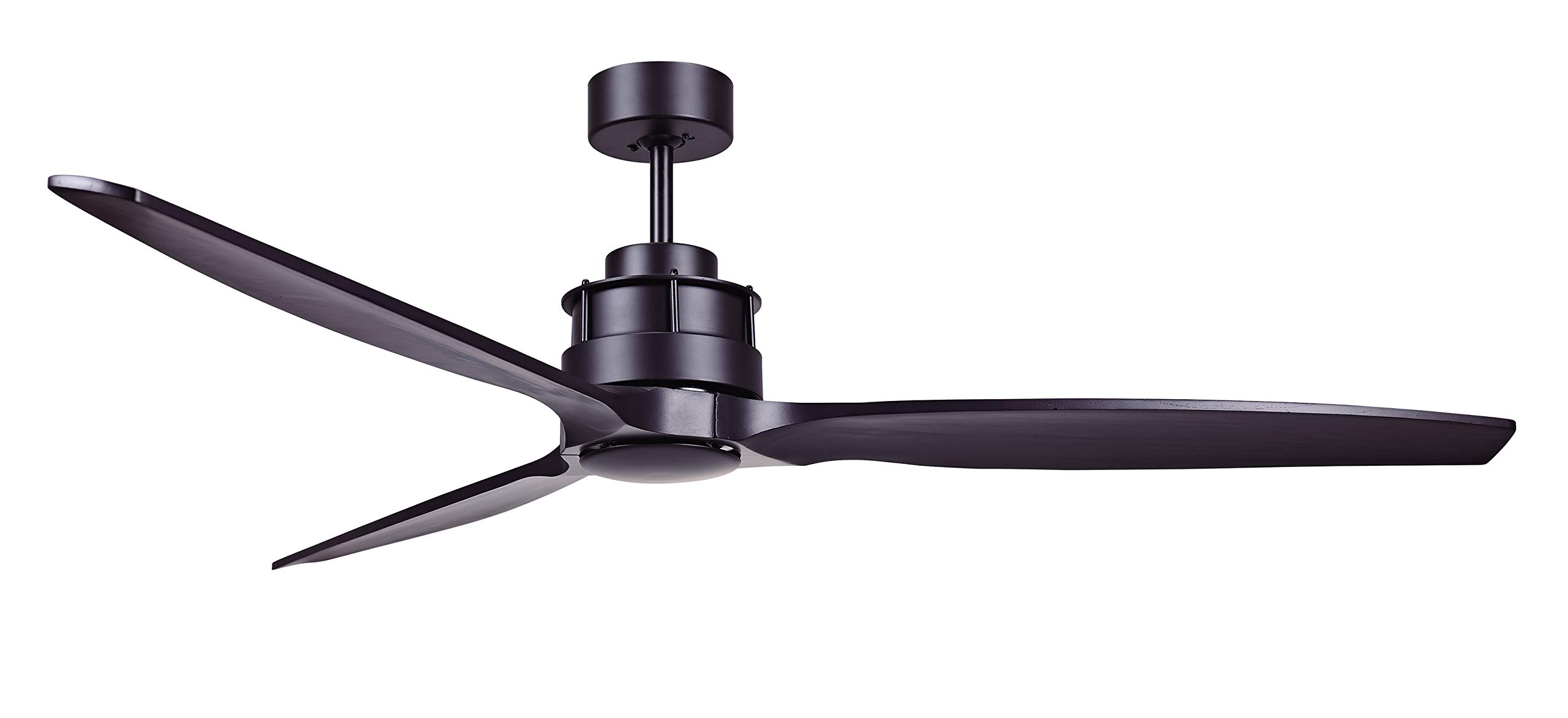 Lucci Air 210508010 Akmani DC Ceiling Fan with Remote Control - 52 Inch Modern Black Ceiling Fan - Energy Efficient Quiet Operation - Perfect for Bedroom, Living Room and Patio