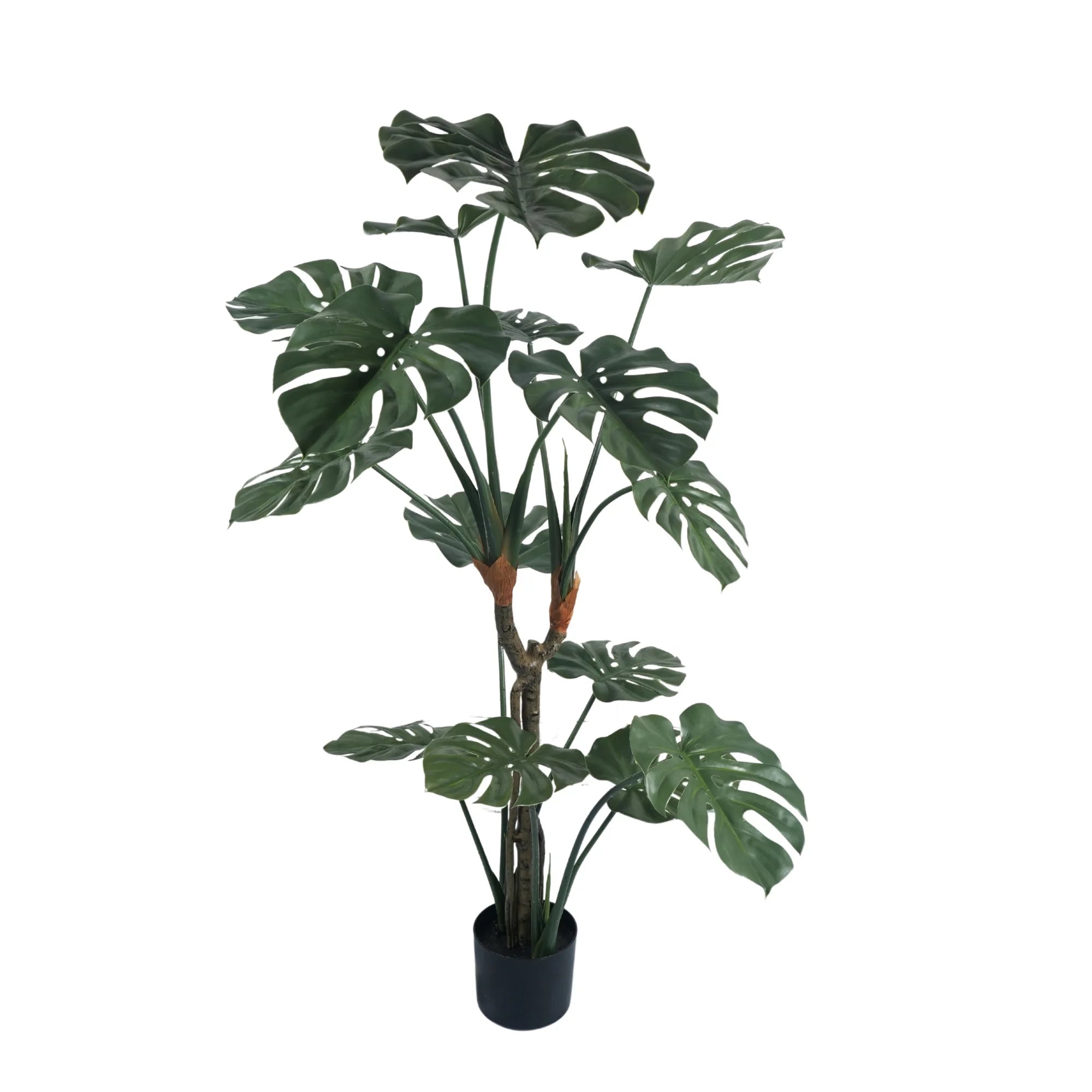 Premium Artificial Monstera Deliciosa Floor Plant - 5ft Tall UV Resistant Fake Split Leaf Philodendron for Home & Office Decor - Perfect for Living Room, Bedroom, and Indoor Spaces