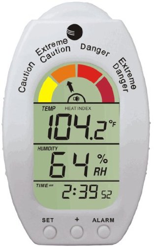 Ambient Weather WS-HE01 Handheld Heat Stress Index & Dew Point Monitor - Digital Thermometer Hygrometer for Temperature, Humidity Measurement - Ideal for Outdoor Work, Industrial Safety & Weather Monitoring