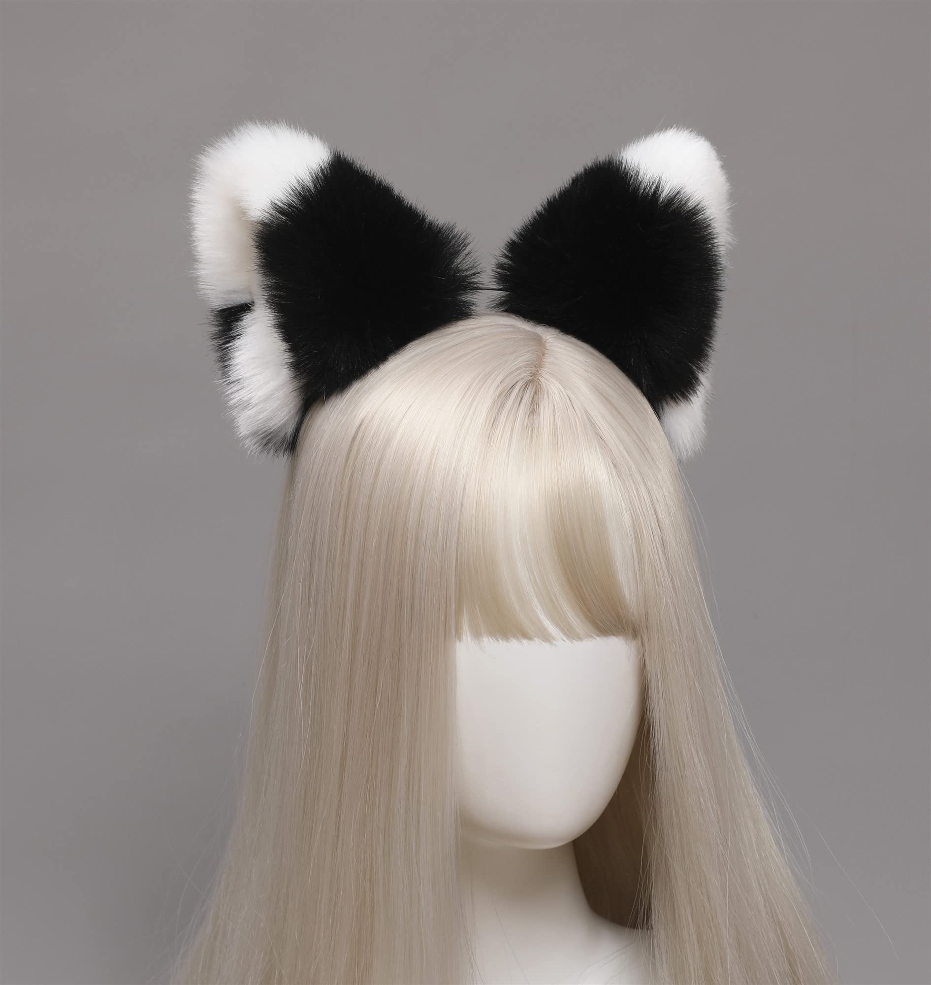 Fxaelian Animal Fox Cat Dog Ears Headband - Cute Furry Cosplay Costume Accessories for Halloween, Anime Conventions, Themed Parties & Photo Shoots