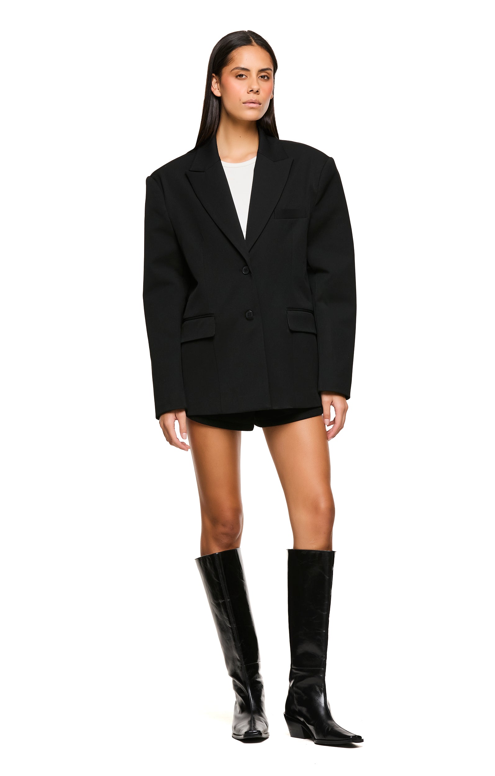 Stylish ISLA Black Blazer for Women - Elegant Office & Evening Wear - Perfect for Business Meetings, Parties & Special Occasions