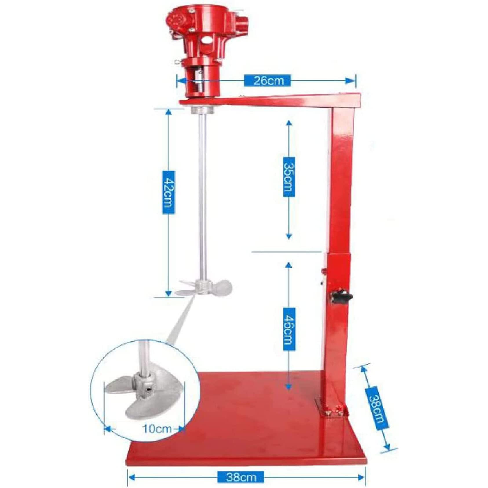 5 Gallon Pneumatic Paint Mixer Machine - Stainless Steel Coating & Ink Mixing Tool with 10cm Diameter & Auto Lift - Perfect for DIY, Auto Body Shops & Industrial Paint Mixing