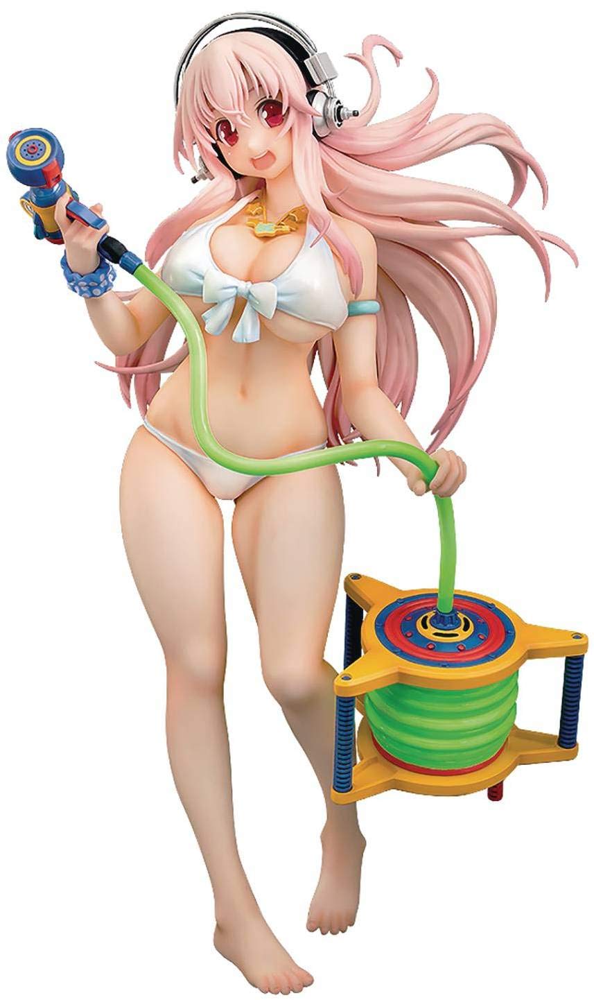 PHAT Senran Kagura Peach Beach Splash: Super Sonico 1:7 Scale PVC Figure (Multicolor) - Anime Collectible for Display & Cosplay Enthusiasts