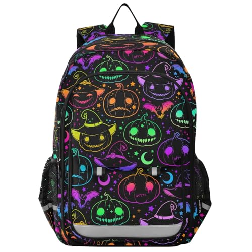 Colorful Spooky Pumpkin