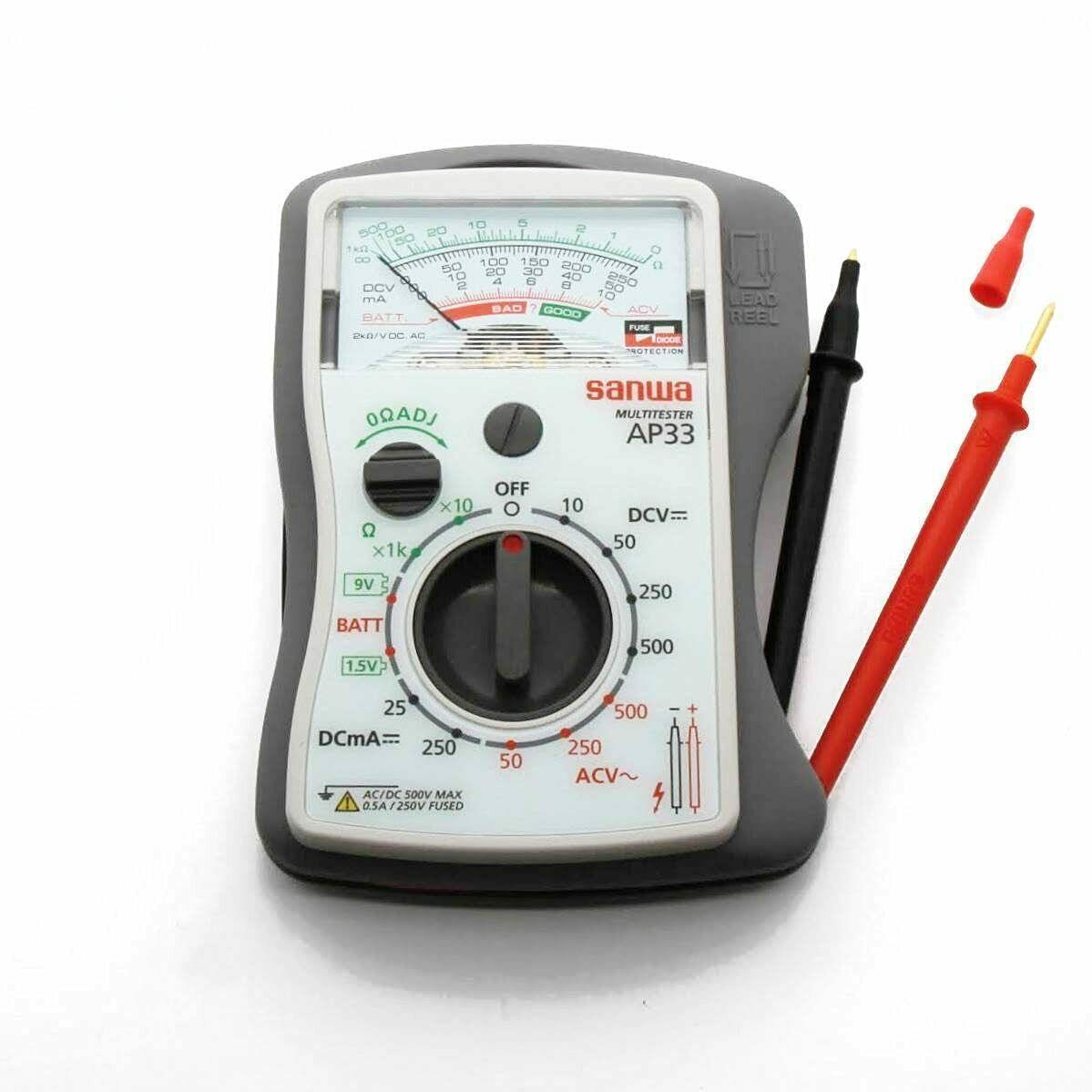 AP33 Digital Multimeter - Professional Analog Pocket Multimeter for Electrical Testing, Voltage, Current & Resistance Measurement | Ideal for Home DIY, Car Repair & Electronics Projects