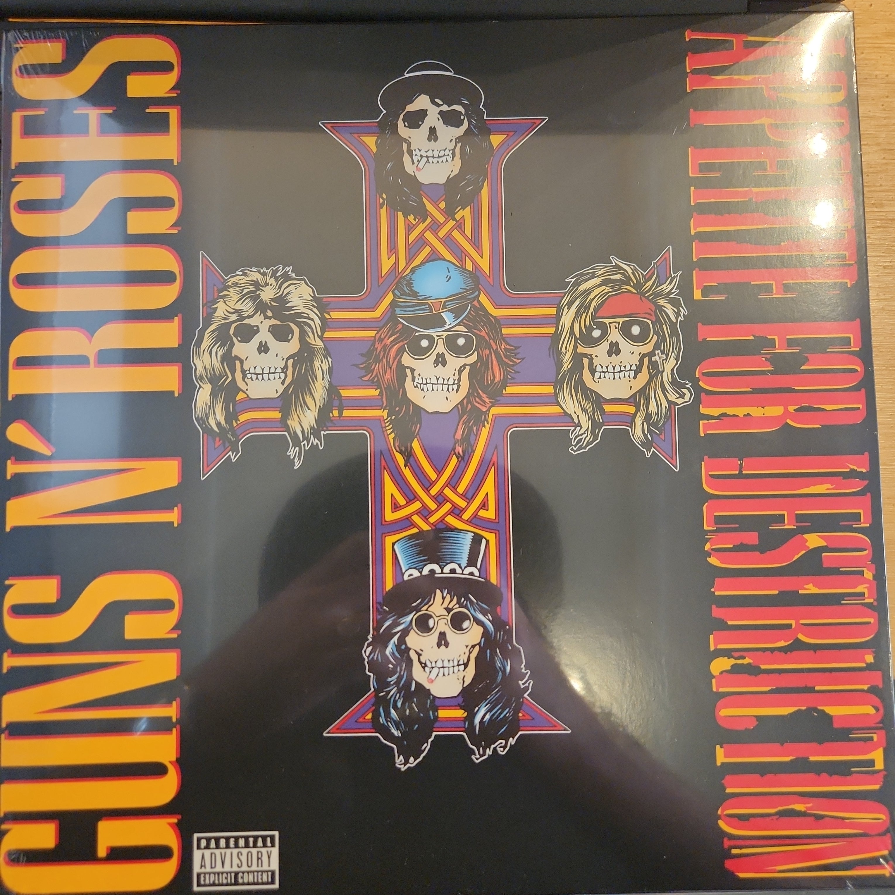 Guns N' Roses Appetite for Destruction Vinyl LP Record - Classic Rock Album for Music Collectors & Home Entertainment