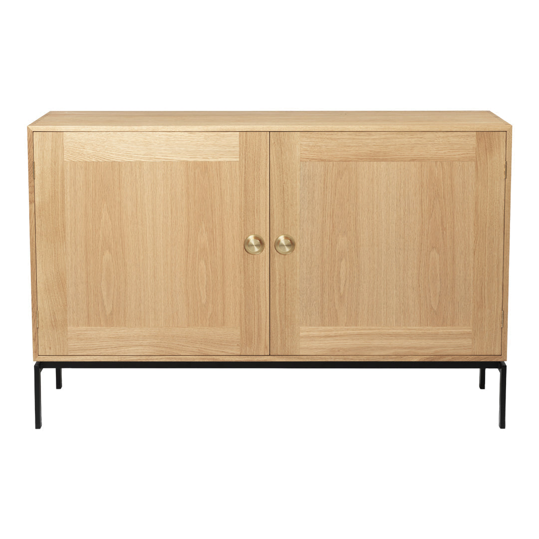 FK632115F Modern Standing Cabinet with Adjustable Shelves - Sturdy Storage Solution for Living Room, Bedroom, or Office Organization