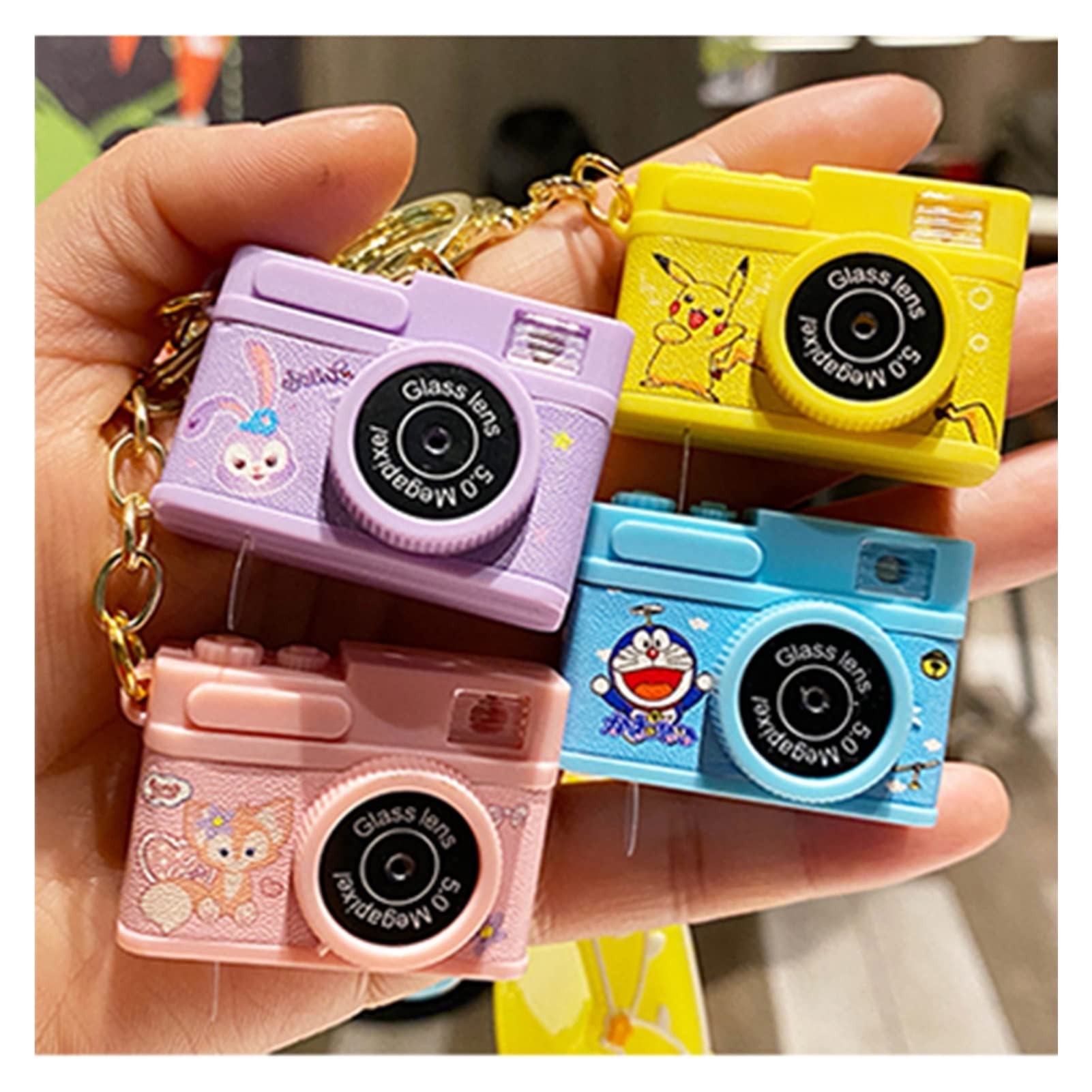 GBCCNM Mini Camera Keychain - HD 1080P Spy Camera, Tiny Wearable Pendant Camera for Covert Recording - Perfect for Home Security, Travel, and Creative Gifts (Blue, Size A)