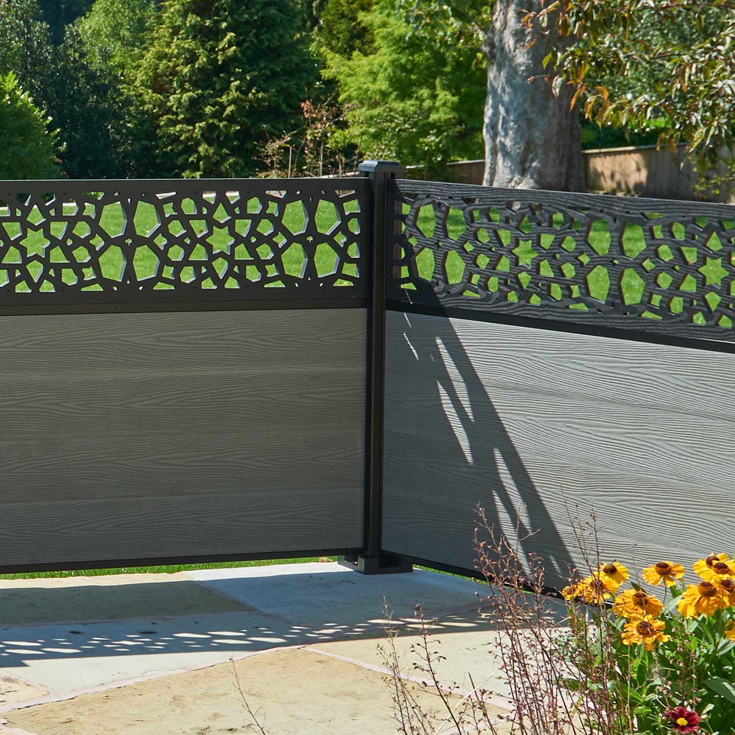 Adjustable Aluminum Fence Post - 360 Degree Angle for Secure and Versatile Fencing - Perfect for Gardens, Yards, and Property Boundaries