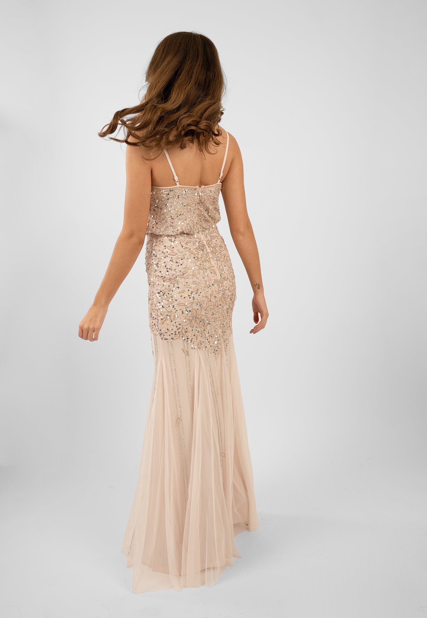 Eloise Blush Pink Occasion Dress for Women - Elegant Party Gown for Weddings, Prom & Special Events | Flattering A-Line Silhouette & Comfort Fit