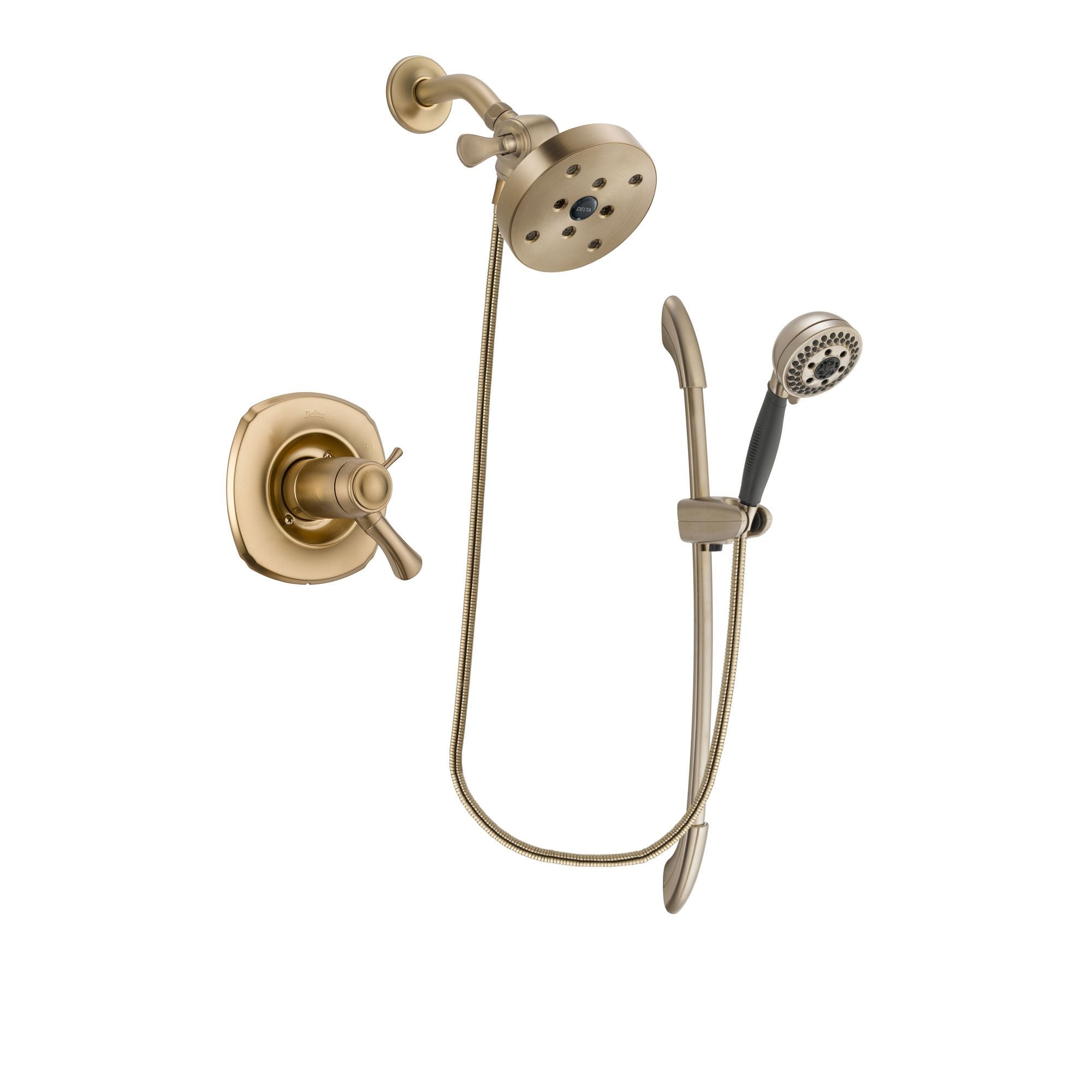 Delta Addison Champagne Bronze Thermostatic Shower System - 5.5