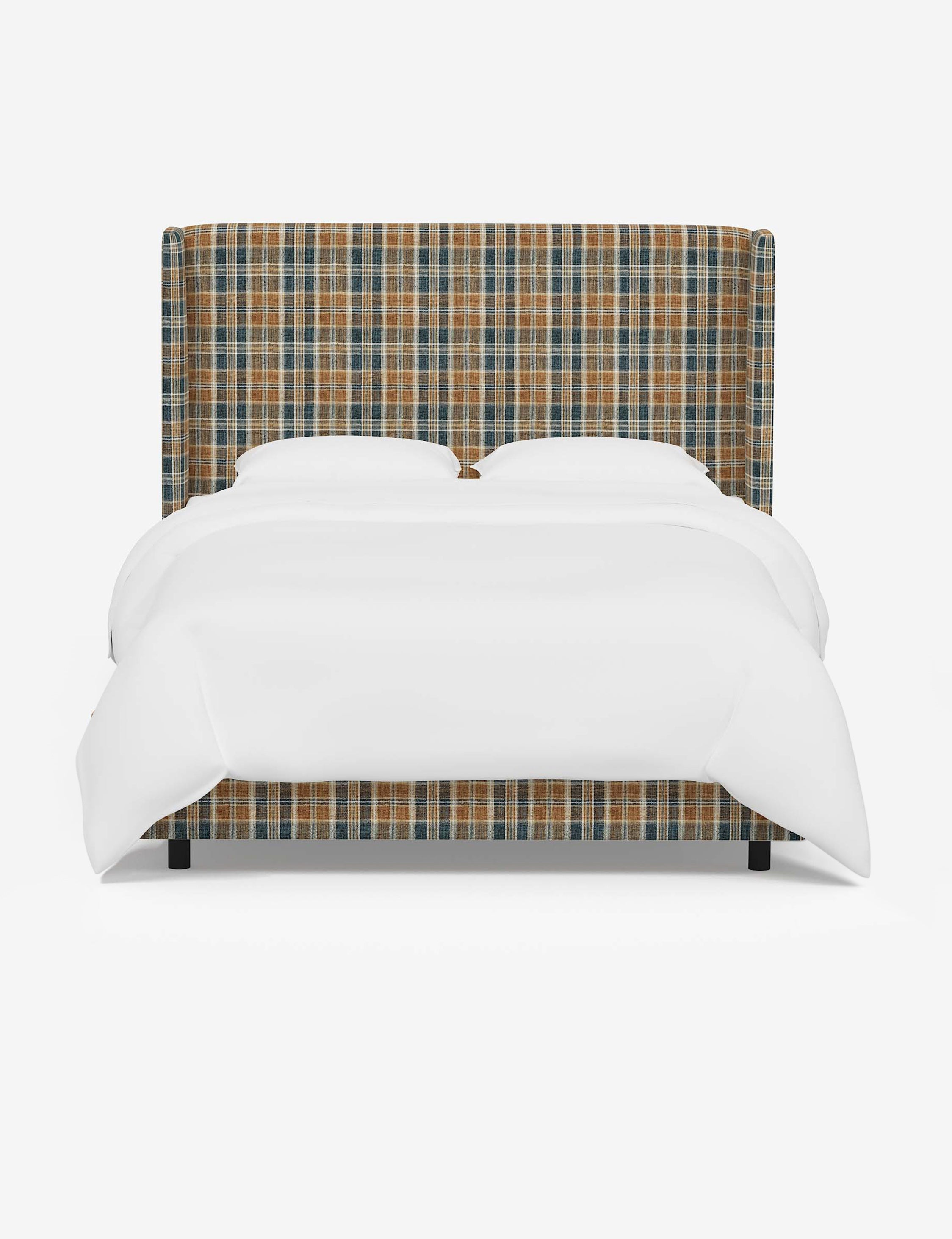 Adara Queen Size Bed Frame with Upholstered Headboard - Modern Platform Bed for Bedroom, Living Room & Guest Room