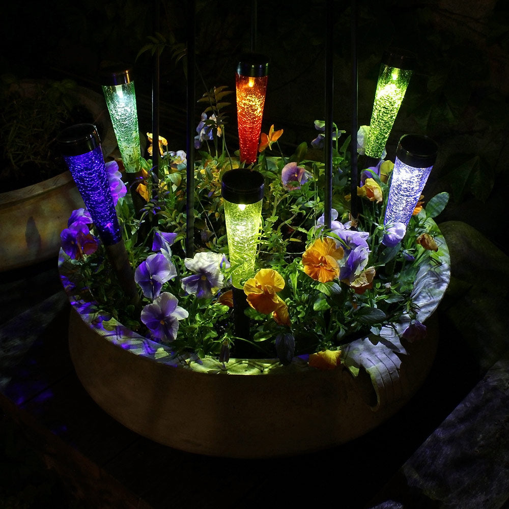Solar Sparkle Cones 3 Pack - Outdoor Solar Garden Lights for Pathway, Yard, and Patio Decoration | Weatherproof & Energy-Efficient Landscape Lighting
