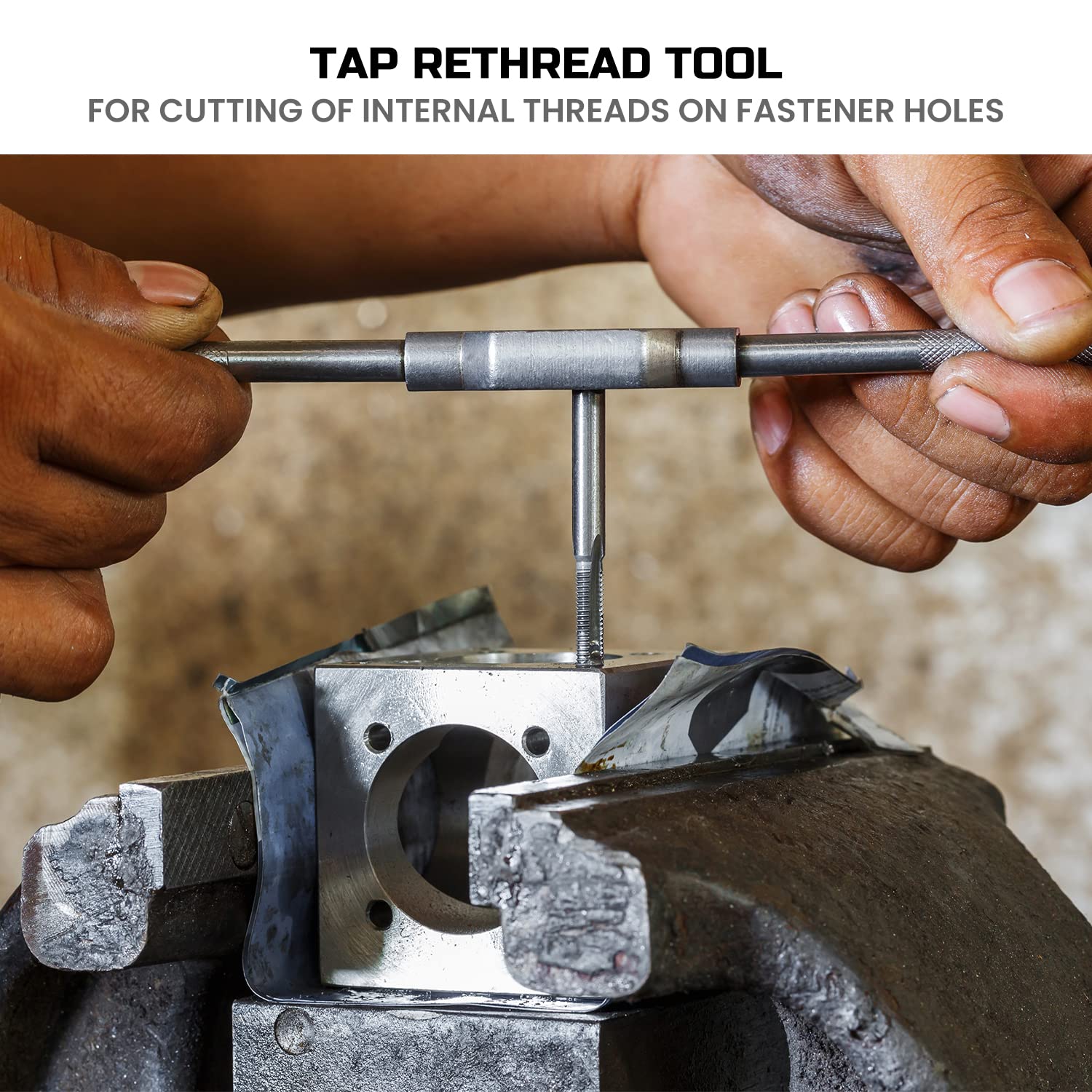 High-Quality Tap and Die Set with Durable Standing Ashtray - Perfect for Metalworking, DIY Projects & Outdoor Smoking Areas