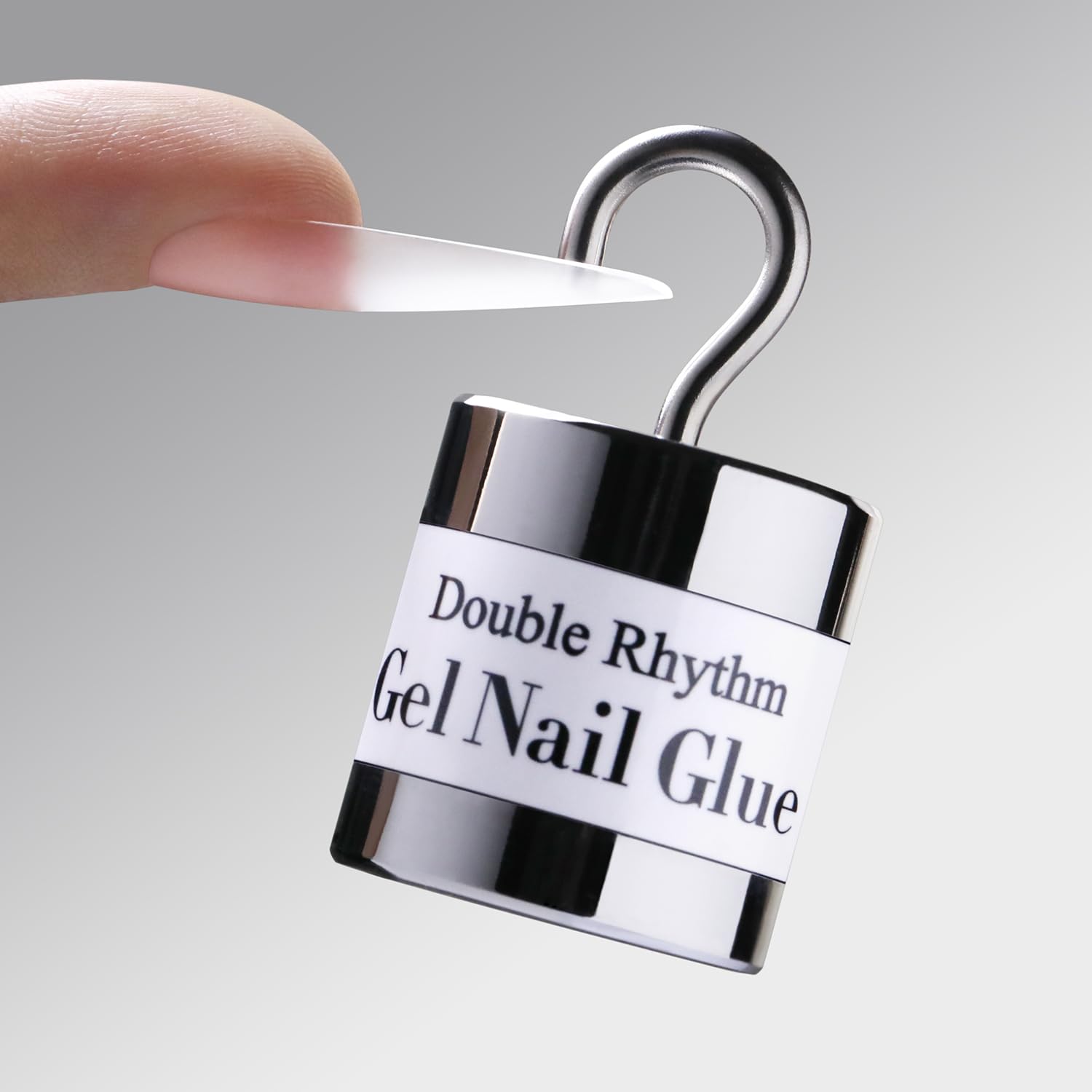 Double Rhythm 0.5Oz Nail Glue Gel - Strong Adhesive for Acrylic Nails, Press On Nails & False Tips - Requires UV/LED Nail Lamp - Perfect for Salon, Home Manicures & Nail Extensions
