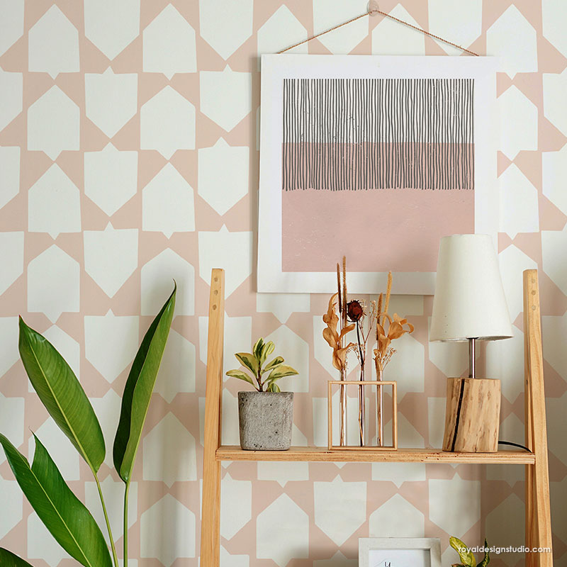 Decorative Wall Stencil Kit - DIY Home Decor for Painting Patterns & Designs | Perfect for Bedroom, Nursery, and Living Room Accent Walls