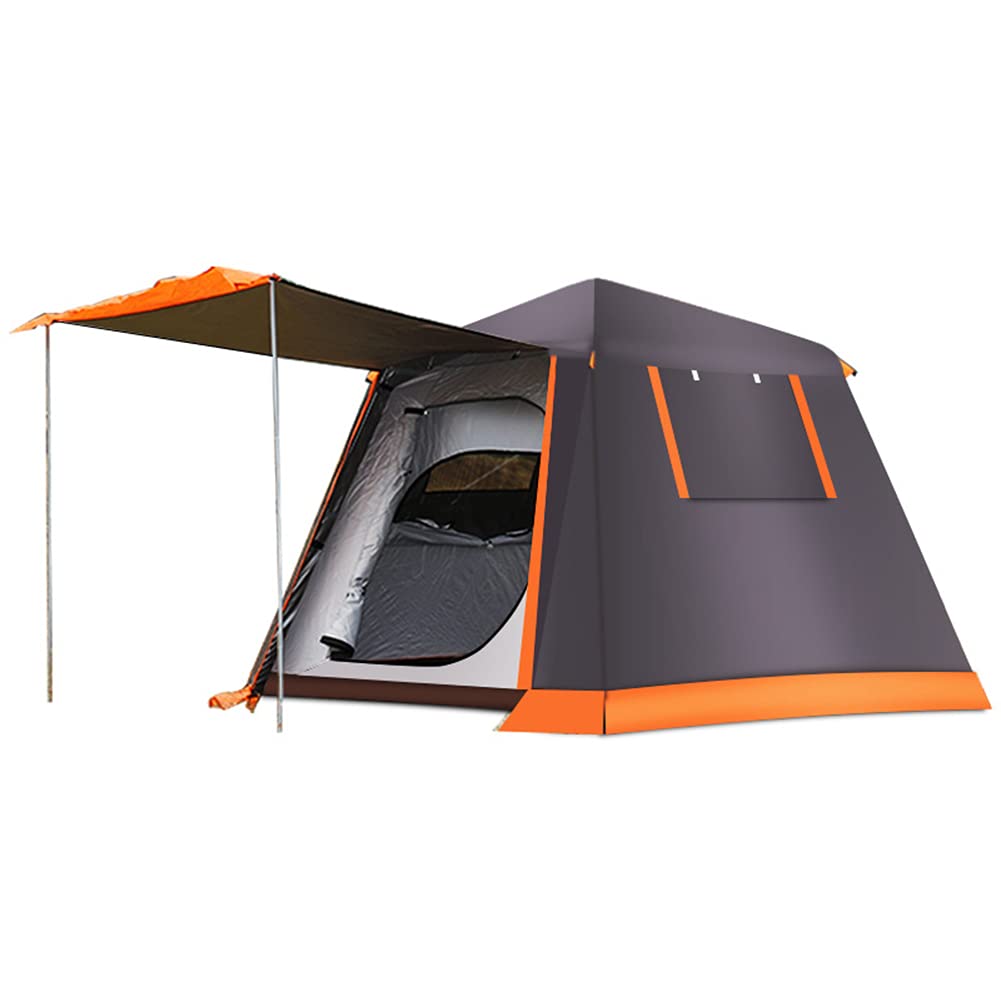 **3-4 Person Pop-Up Camping Tent - Instant Hydraulic Setup, Double Door Hiking Tent for Backpacking & Mountain Climbing - Perfect for Family Camping Trips & Outdoor Adventures**