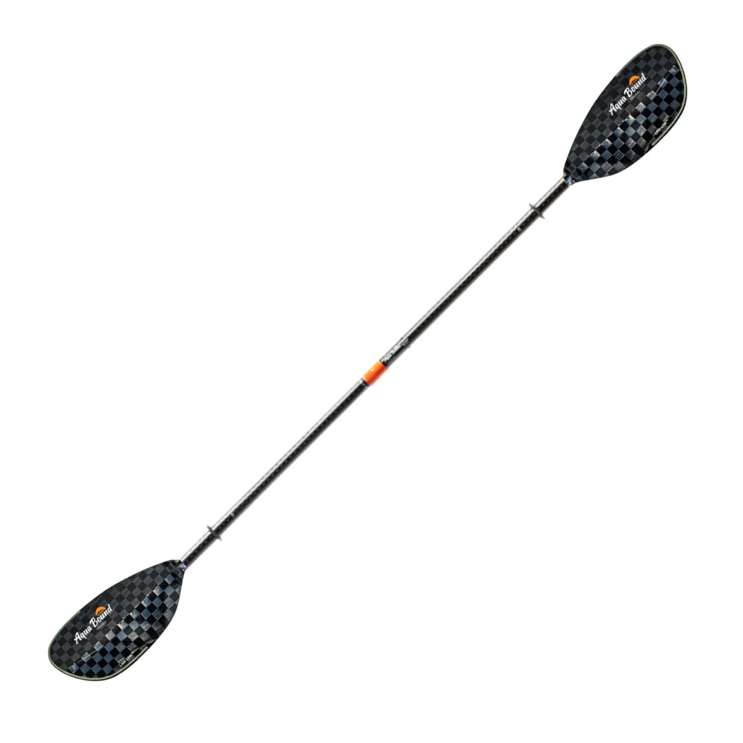 Aqua Bound Whiskey Lam Lok Carbon Bent Shaft Two-Piece Kayak Paddle | Lightweight & Durable | Perfect for Touring & Recreational Kayaking