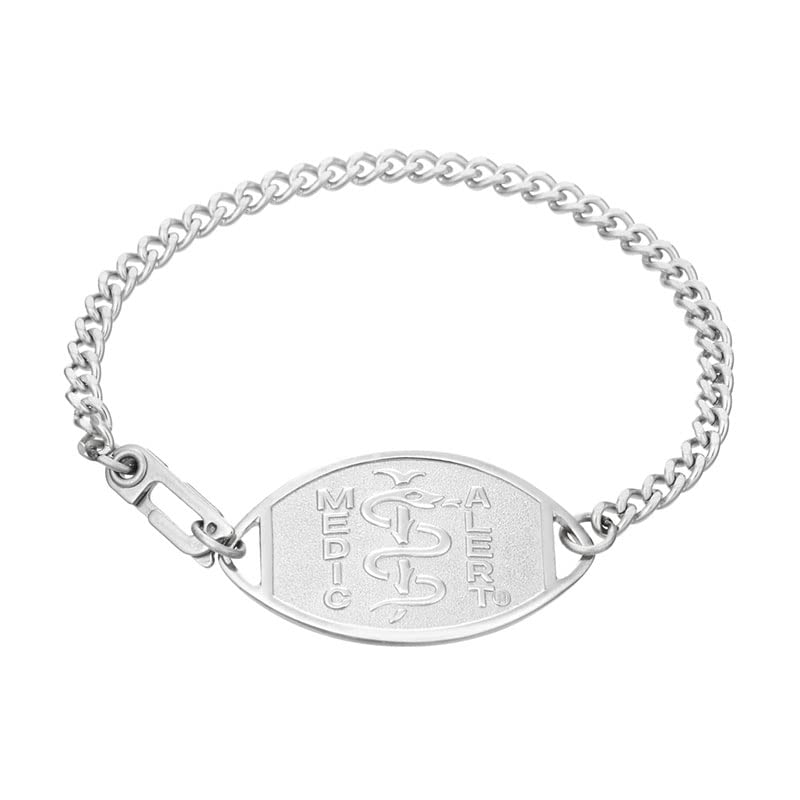 Medical Alert Bracelets for Women & Men - Custom Engraved ID Bracelet for Seniors & Diabetics | USA MedicAlert Foundation Approved | Perfect for Emergency Medical Identification & Daily Wear