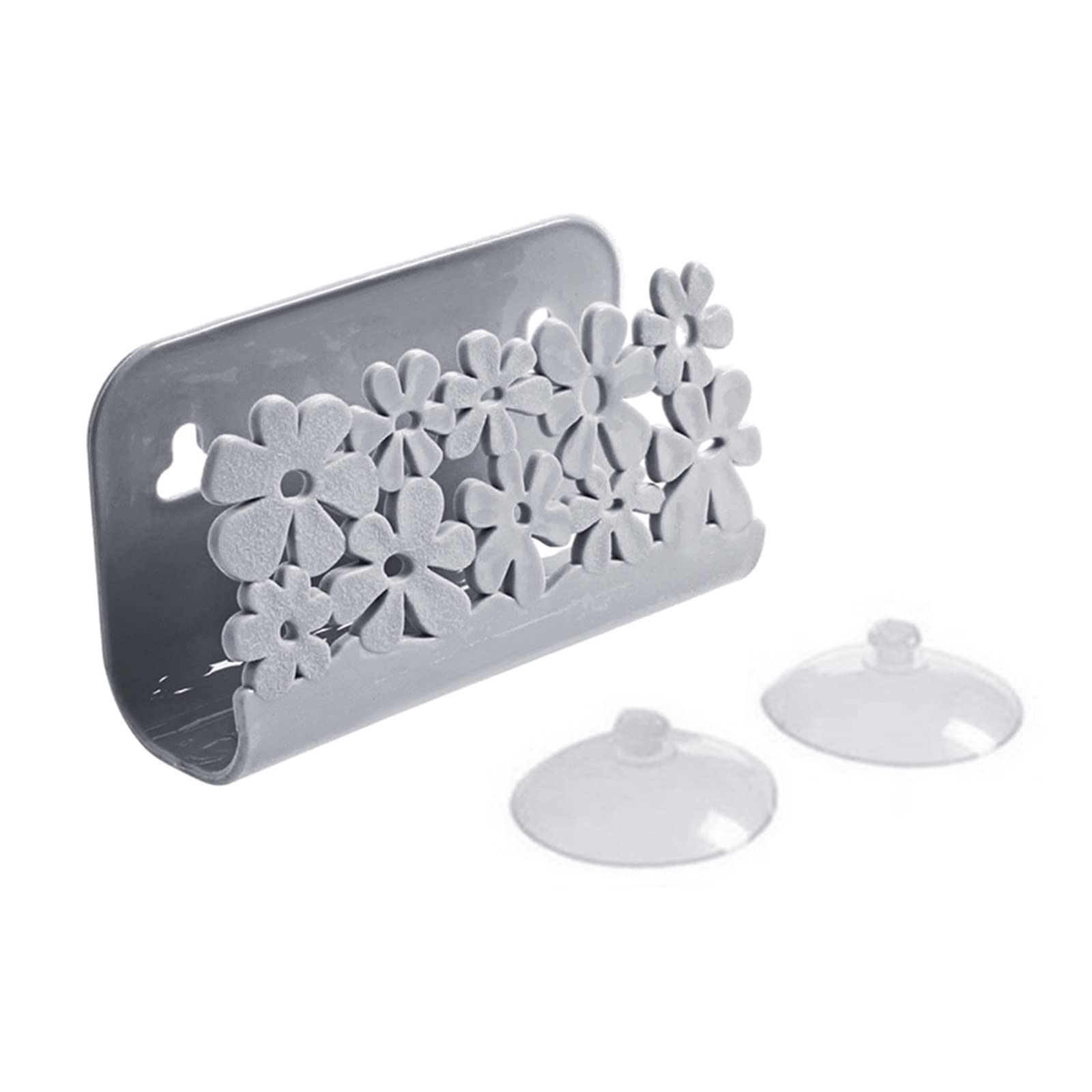 Stainless Steel Suction Cup Drain Rack - Portable Kitchen Sink Organizer, Dish Drying Rack & Sponge Holder - Space-Saving Multipurpose Storage for Faucet, Countertop - Perfect for Small Kitchens, Apartments & RVs