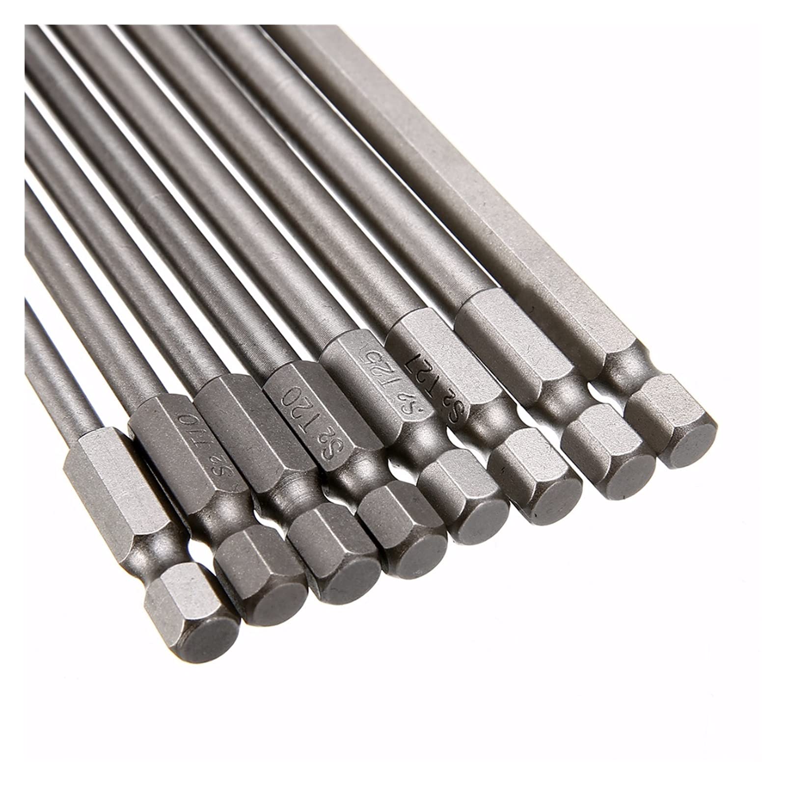 8-Piece Magnetic Torx Screwdriver Bit Set - T8/T10/T15/T20/T25/T27/T30/T40 - 150mm Long Steel Electric Screwdriver Tool for Electronics, Furniture & Automotive Repair - Portable Multi-Purpose Screwdriver Kit