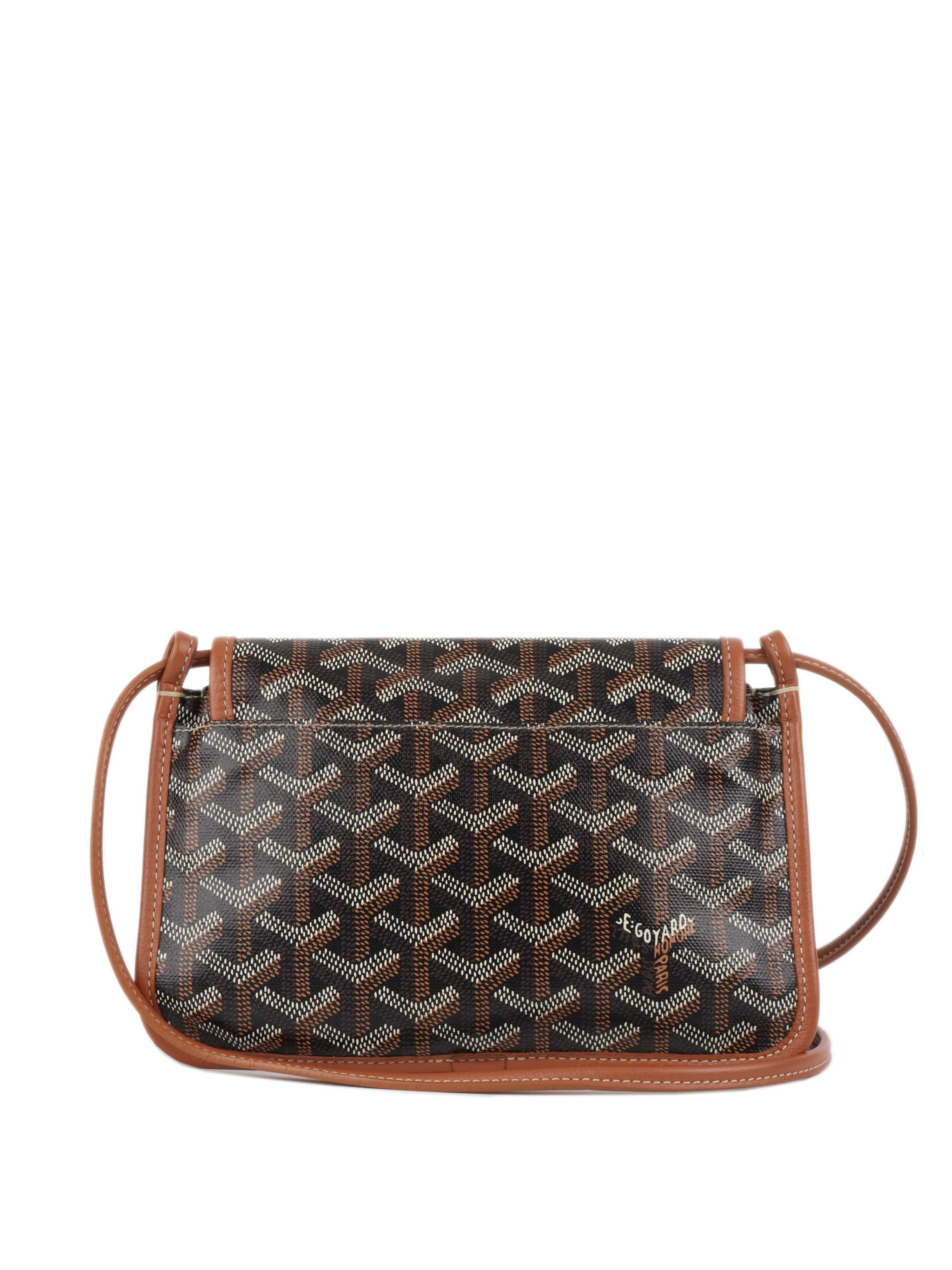 Goyard Black & Tan Plumet Pocket Wallet for Men | Luxury Leather Card Holder | Slim Bifold Wallet for Everyday Use & Travel