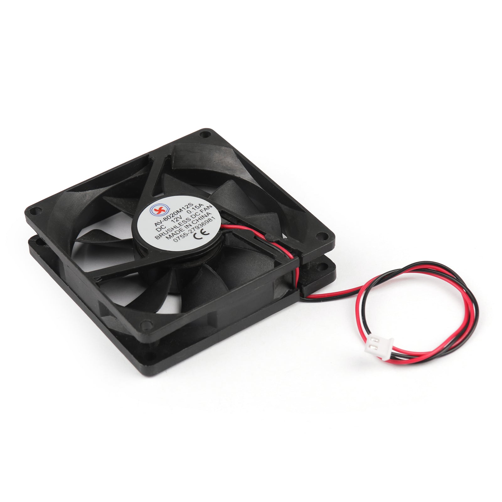 10PCS DC Brushless Cooling PC Computer Fan 12V 8020s 80x80x20mm 0.15A 2 Pin Wire - Quiet High Performance Cooling for Gaming PC, Desktop, Server & Electronics Projects