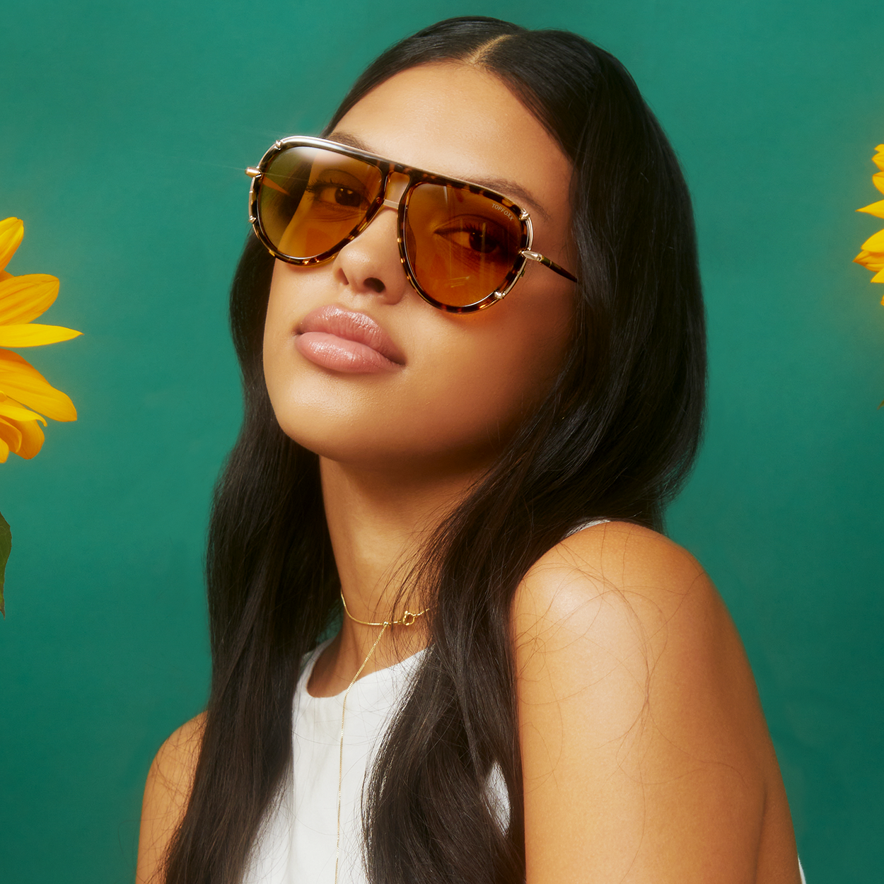 Ivy Luxe Yellow Tangle-Free Round Aviator Sunglasses for Women - UV Protection, Fashionable & Lightweight - Perfect for Driving, Beach & Outdoor Activities