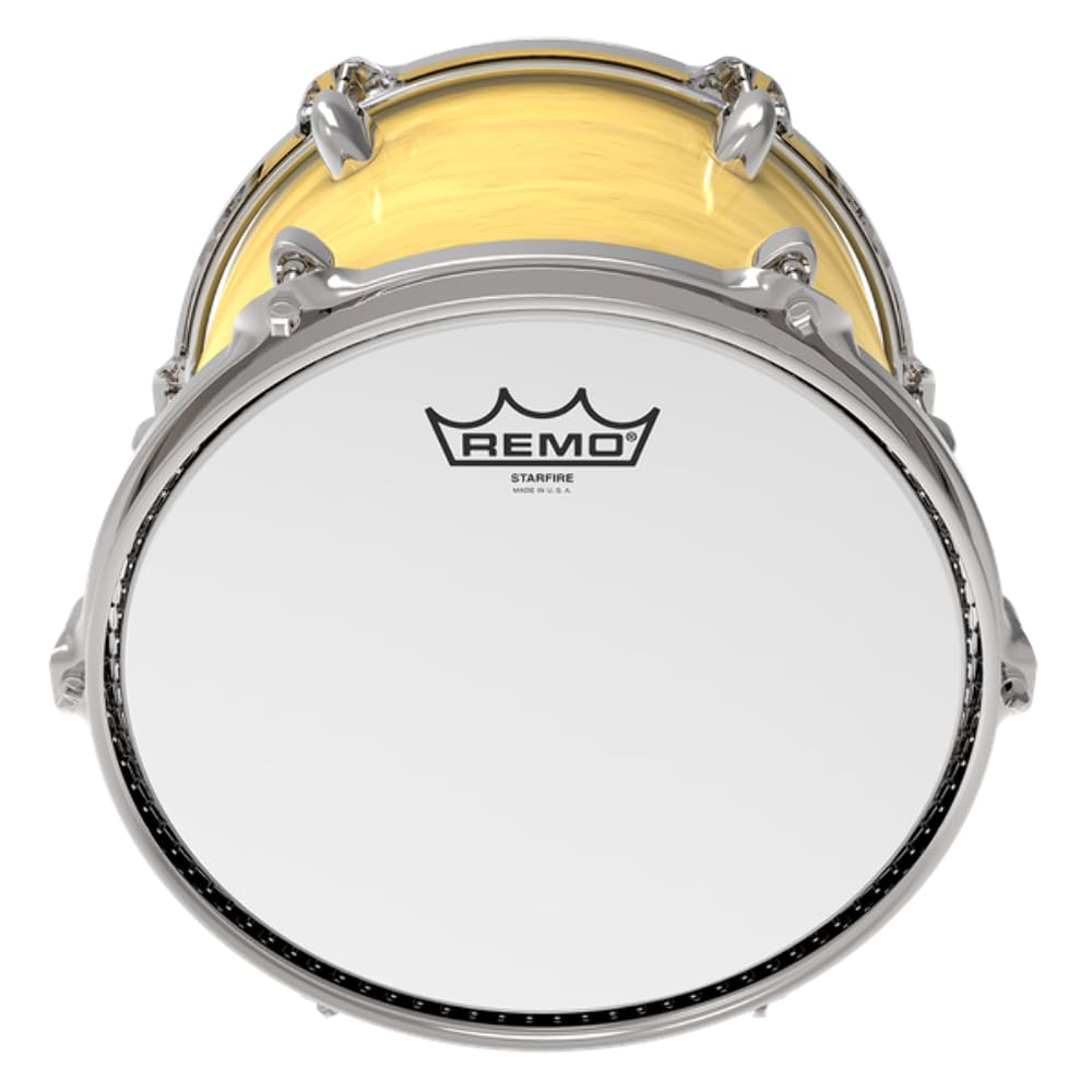 REMO Bass Drum Head - Chrome Starfire 18 Inch Diameter for Professional Drum Kits & Live Performances
