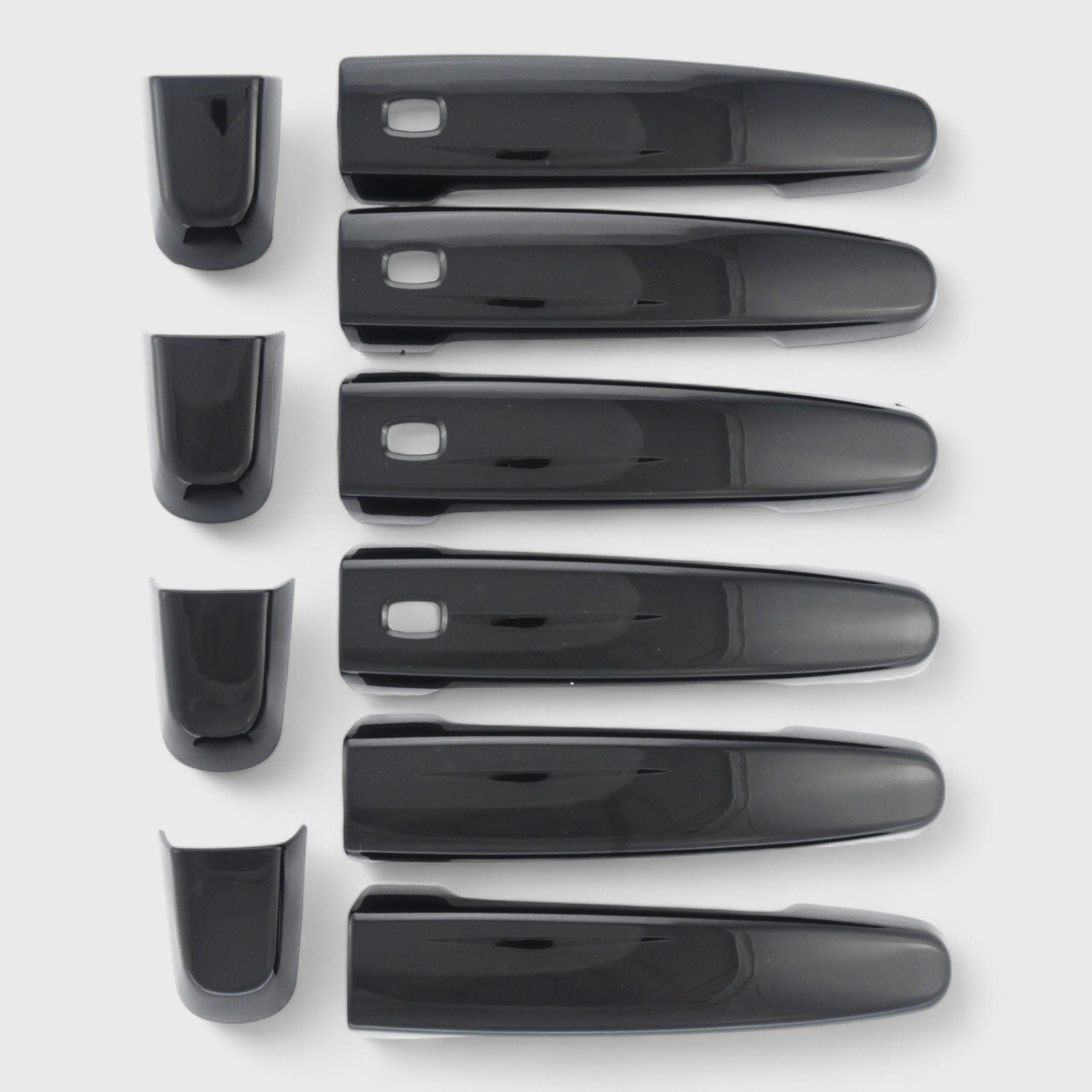 Gloss Black Chrome Delete Door Handle Cover with Smart Key - DH6319BLK | Upgrade Car Exterior, Prevent Scratches & Enhance Style