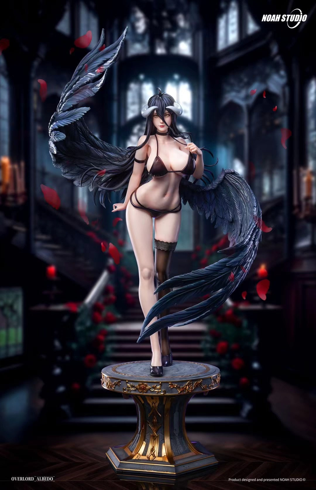 Noah Studio Overlord Albedo Anime Figure - High-Quality Collectible Statue from Overlord Series | Perfect for Anime Fans, Gift for Collectors, Home & Office Decoration