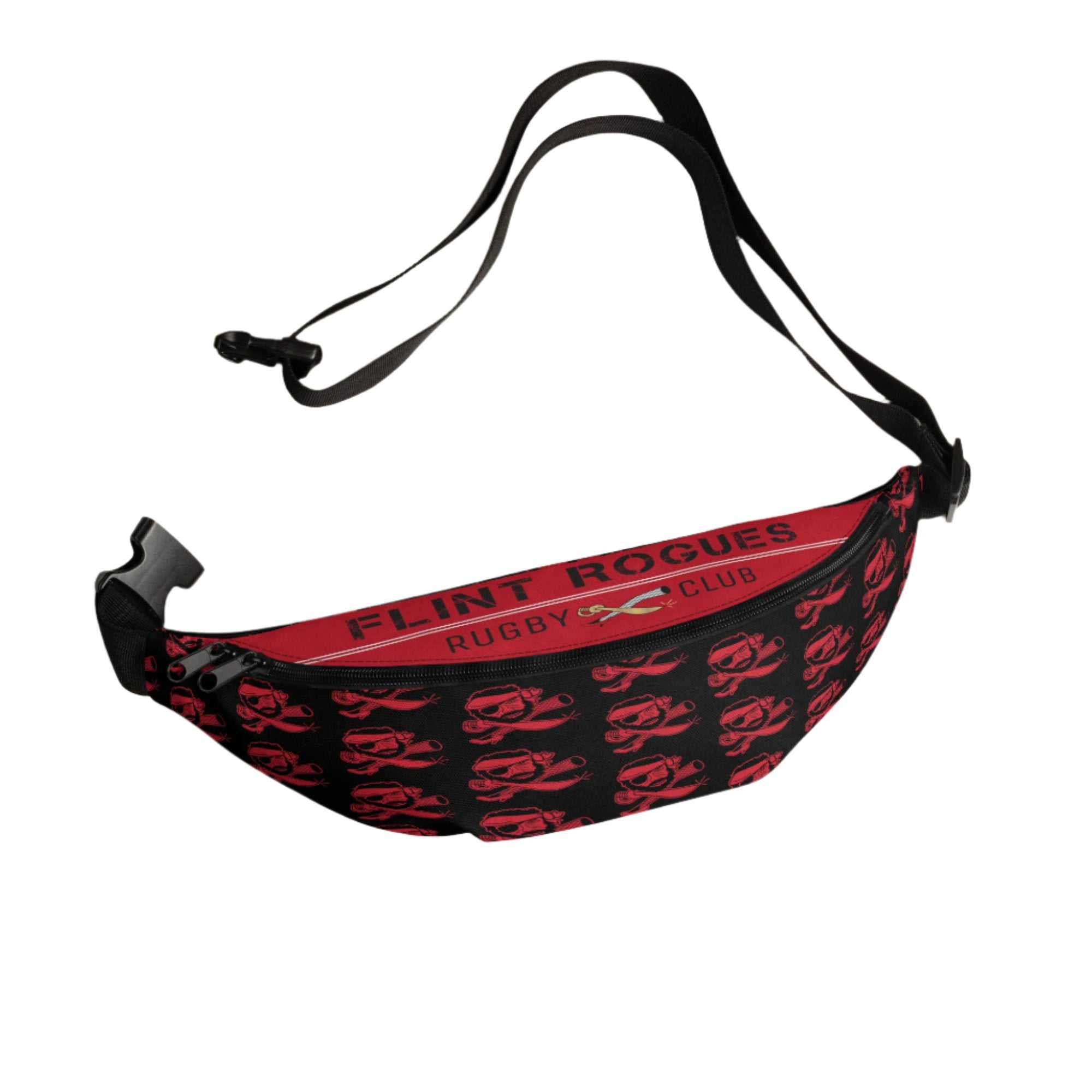 Flint Rogues RFC Fanny Pack - Water-Resistant Waist Bag for Men & Women - Perfect for Hiking, Running, Travel & Outdoor Adventures